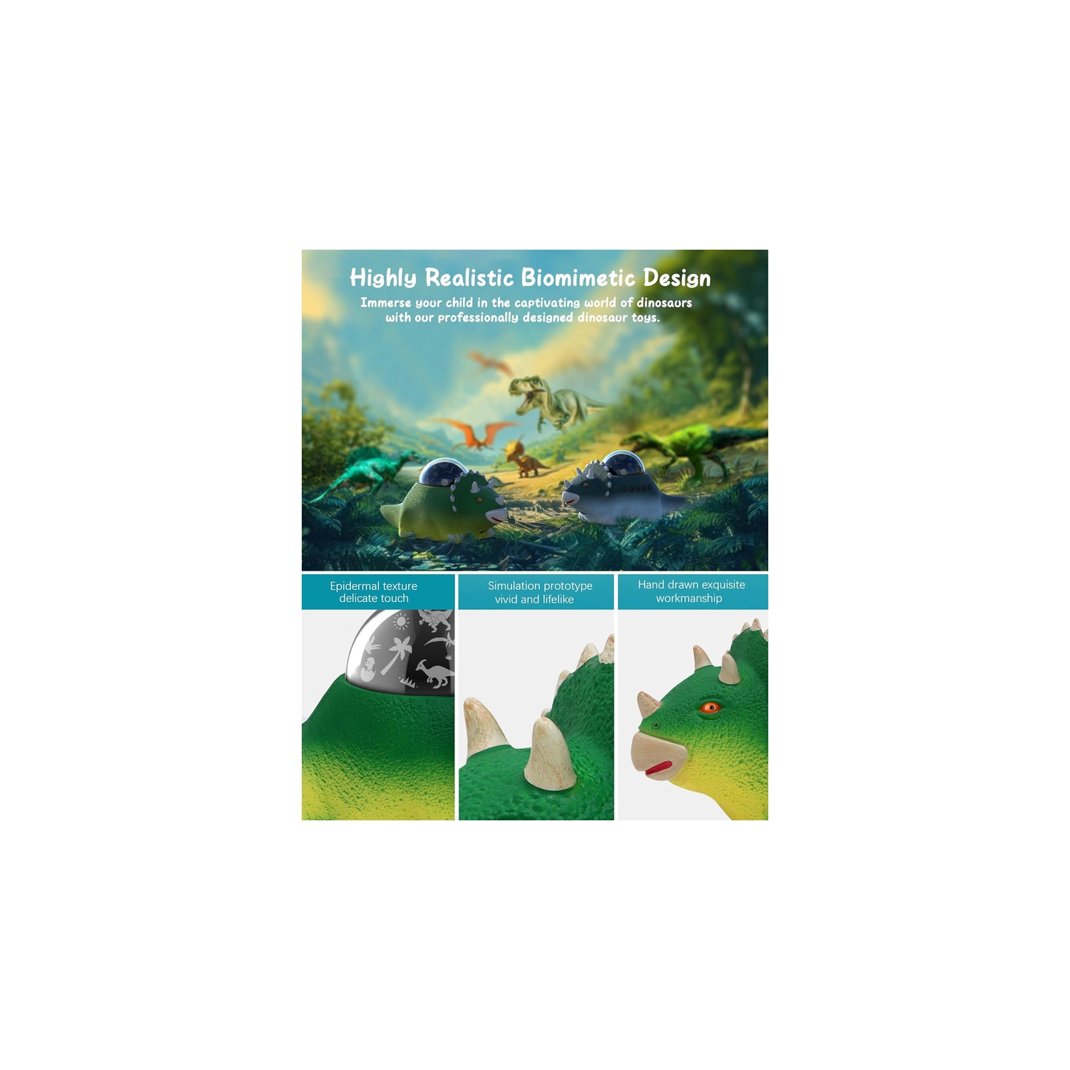 Dinosaur Toys for Kids 3-5, Dinosaur Night Light Projector Lamp for Kids Bedroom, Birthday Gift for Toddler, Dinosaur Projector Nightlight for Boys