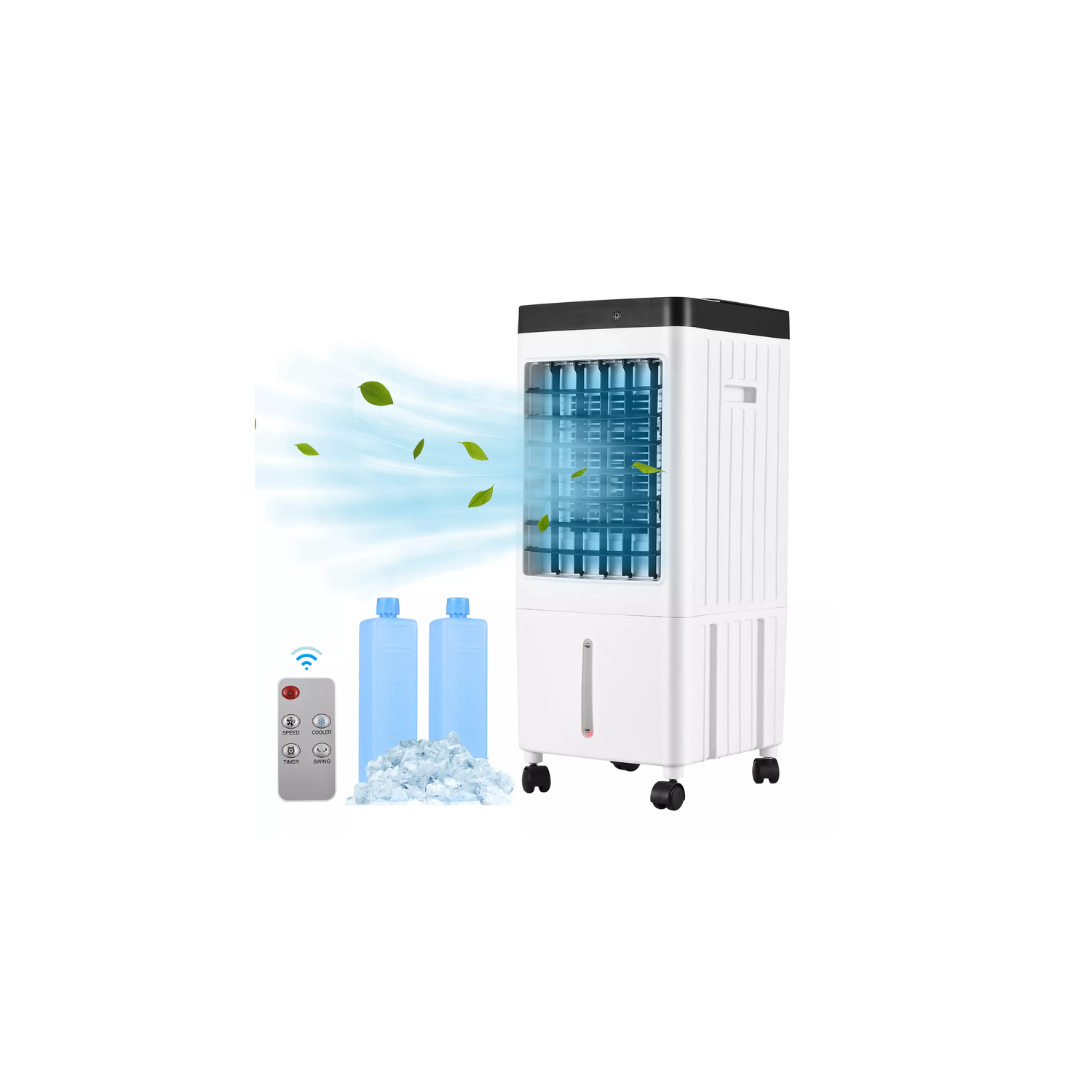 Refroidisseur portatif par évaporation 10&nbsp;L de TOPTENG, humidificateur de ventilateur à distance 3-EN-1, refroidisseur de ventilateur à 3 modes