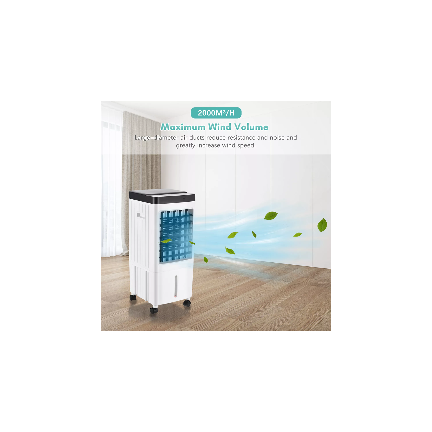 Refroidisseur portatif par évaporation 10&nbsp;L de TOPTENG, humidificateur de ventilateur à distance 3-EN-1, refroidisseur de ventilateur à 3 modes