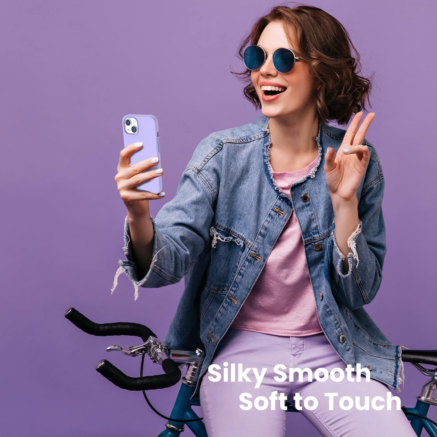 OrnARTO antichoc silicone liquide Conçu pour iPhone 13 Étui Gel Caoutchouc Protection complète Étui Antichoc Protection contre les chutes