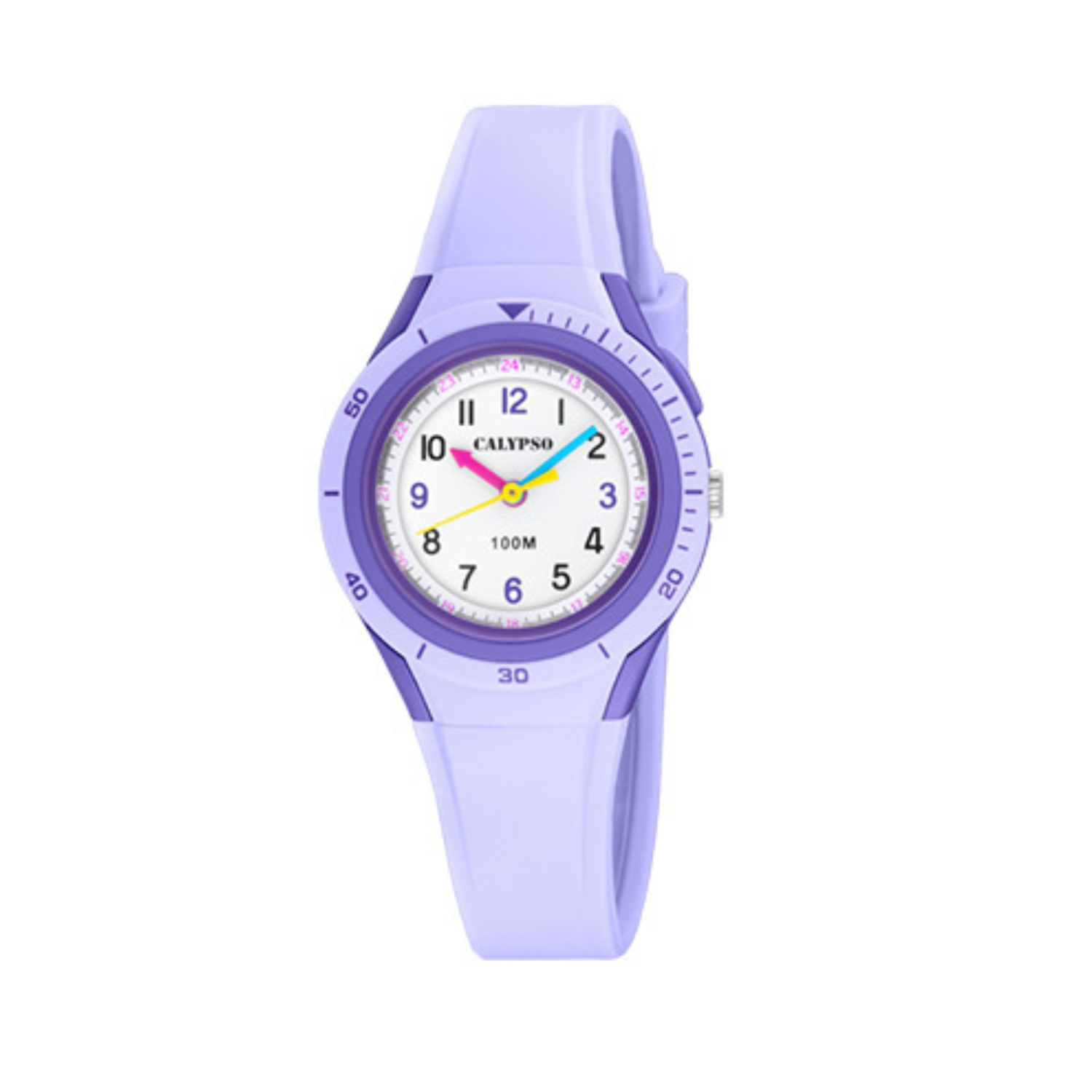 29mm Kids Analog Glow Watch, for Boys / Girls, Quartz, Silicone Strap, Light Up Button, Day And Date Calendar - K5856