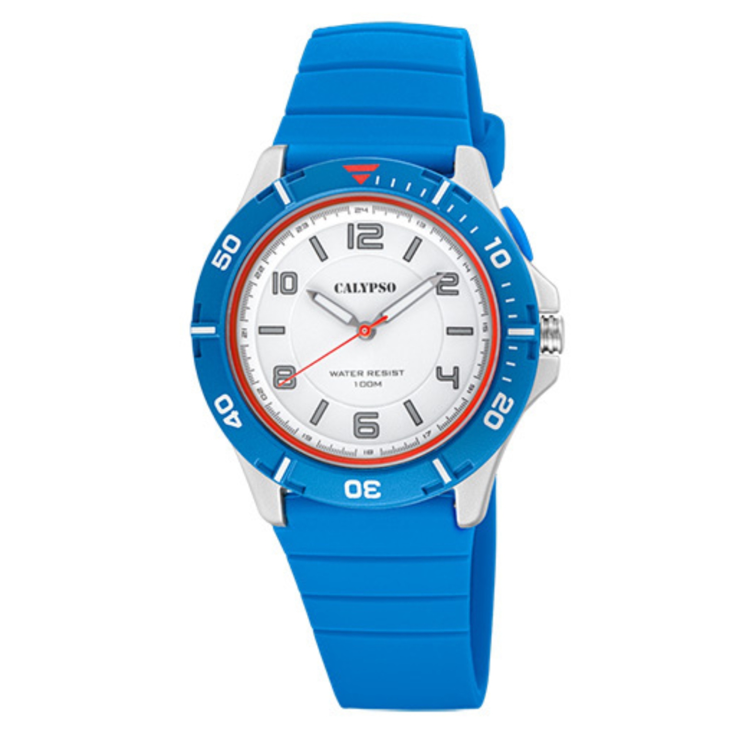 40mm Analog Sports Watch for Men, Light Up Glow Watch with Big Numbers, Durable Rubber Strap, Water Resistant - K5857