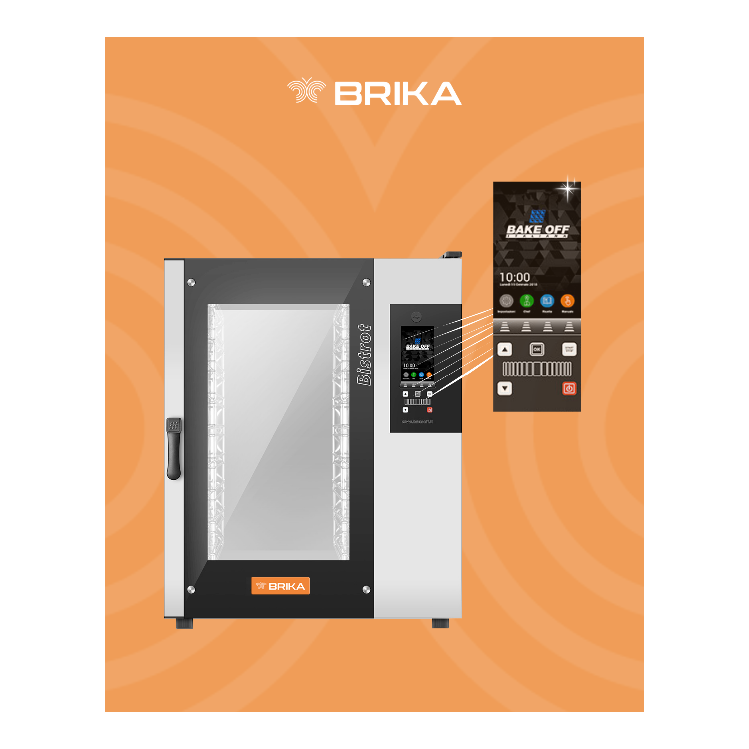 Brika Bistrot Electric Oven 6T Vision Combi Oven