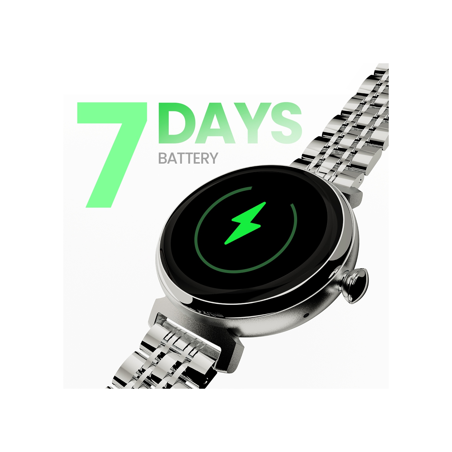 Montre intelligente AMOLED femelle en acier inoxydable Aura de HiFuture