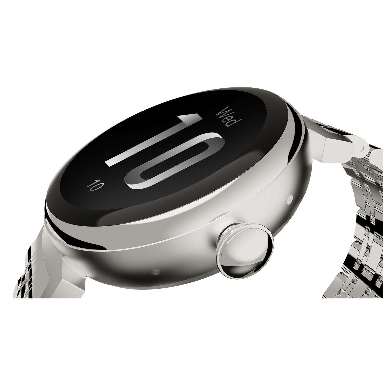 Montre intelligente AMOLED femelle en acier inoxydable Aura de HiFuture