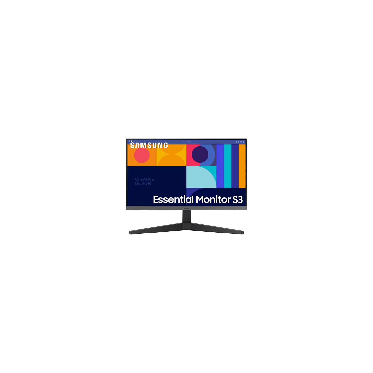 Refurbished (Fair) - Samsung 24" 100Hz 4ms GTG IPS LED FreeSync Monitor (LS24C330GANXZA) - Black