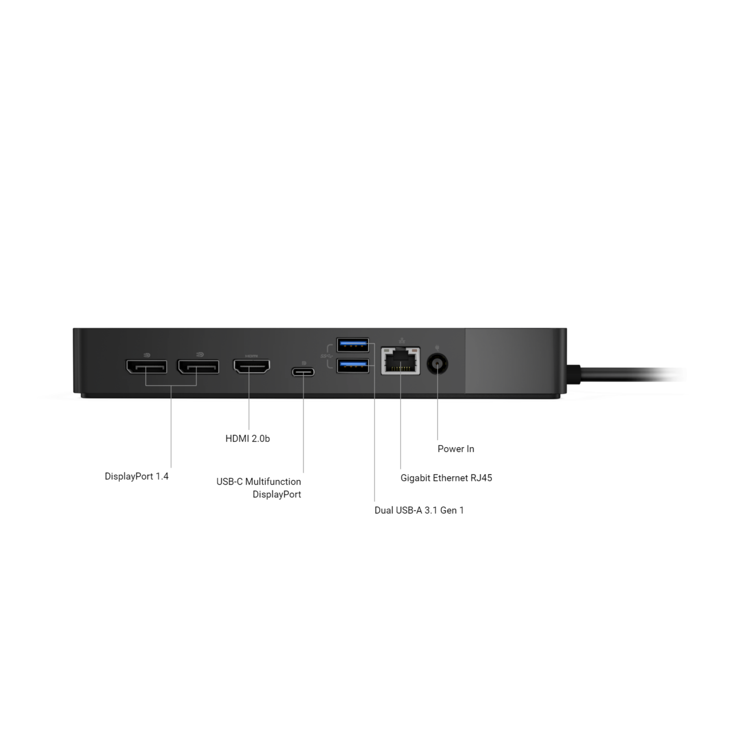 Refurbished Good - Dell Performance Dock – WD19DCS with 180 Watt Adapter