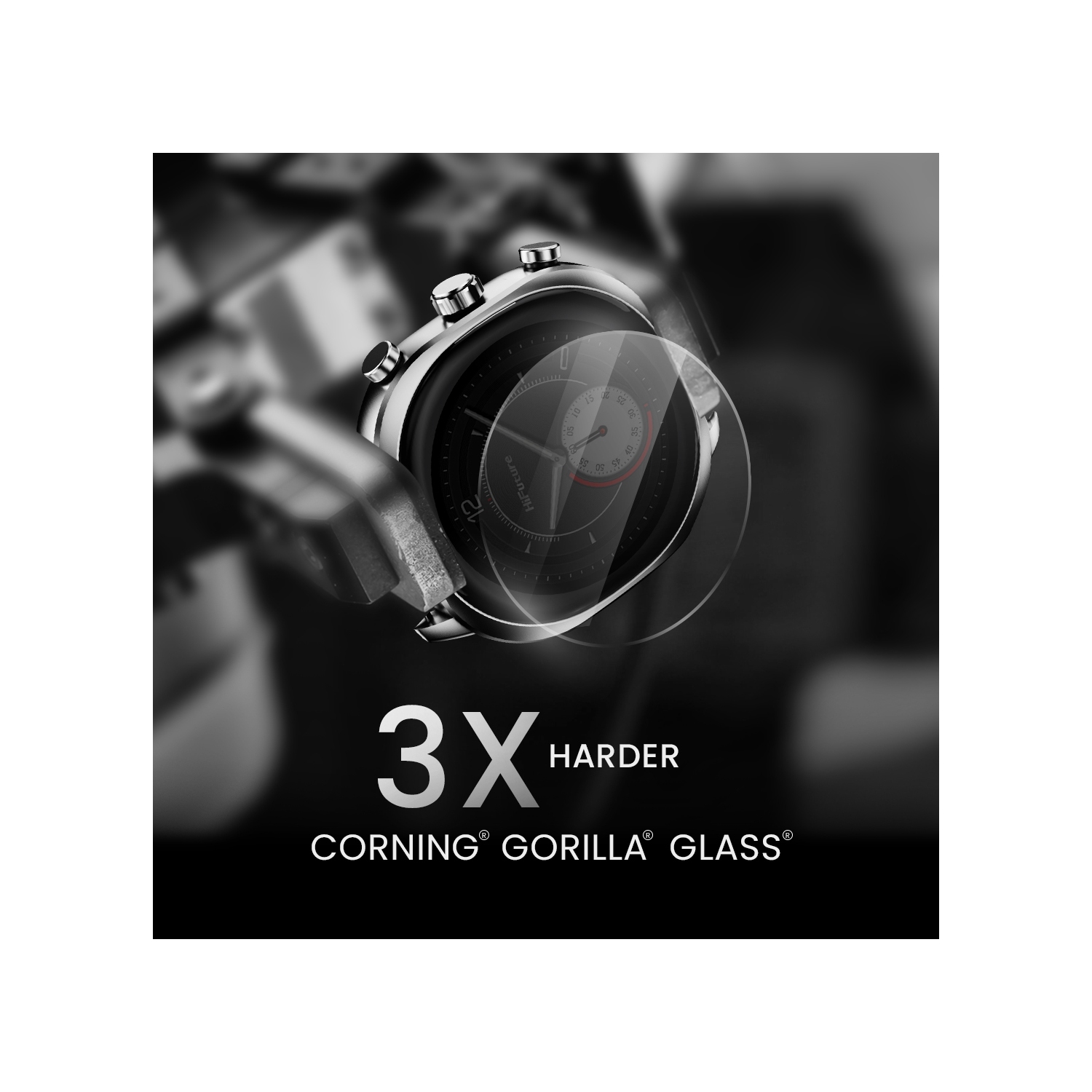 HiFuture – AIX Smartwatch – 1.43” AMOLED, Anti-Fingerprint, 1ATM Waterproof, Bluetooth Calling, Heart Rate & Blood Oxygen, Sleep Monitor, Stainless