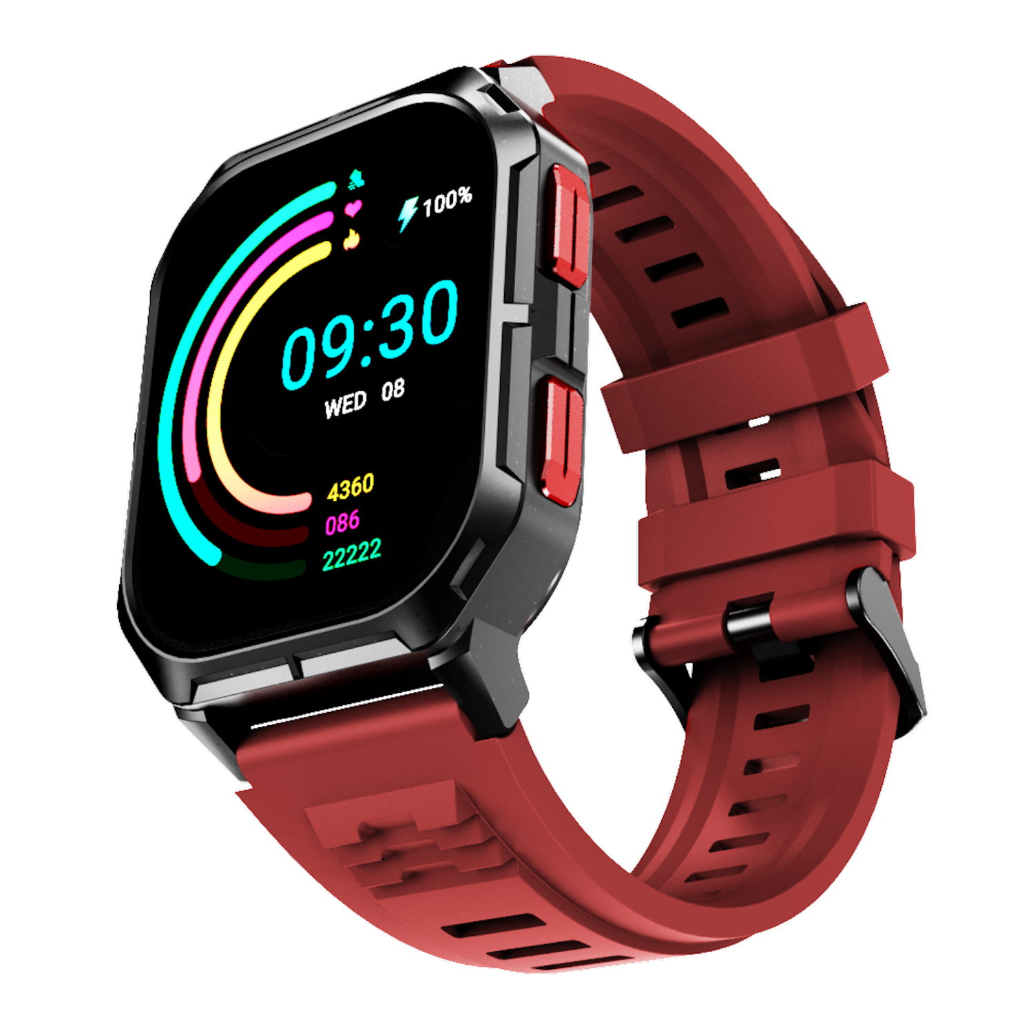 HiFuture – Ultra3 Smartwatch – 2.0" TFT Display, Bluetooth Calling, 100+ Sports Modes, Heart Rate, Blood Oxygen, Sleep Monitor, 7 Days Battery, IP68