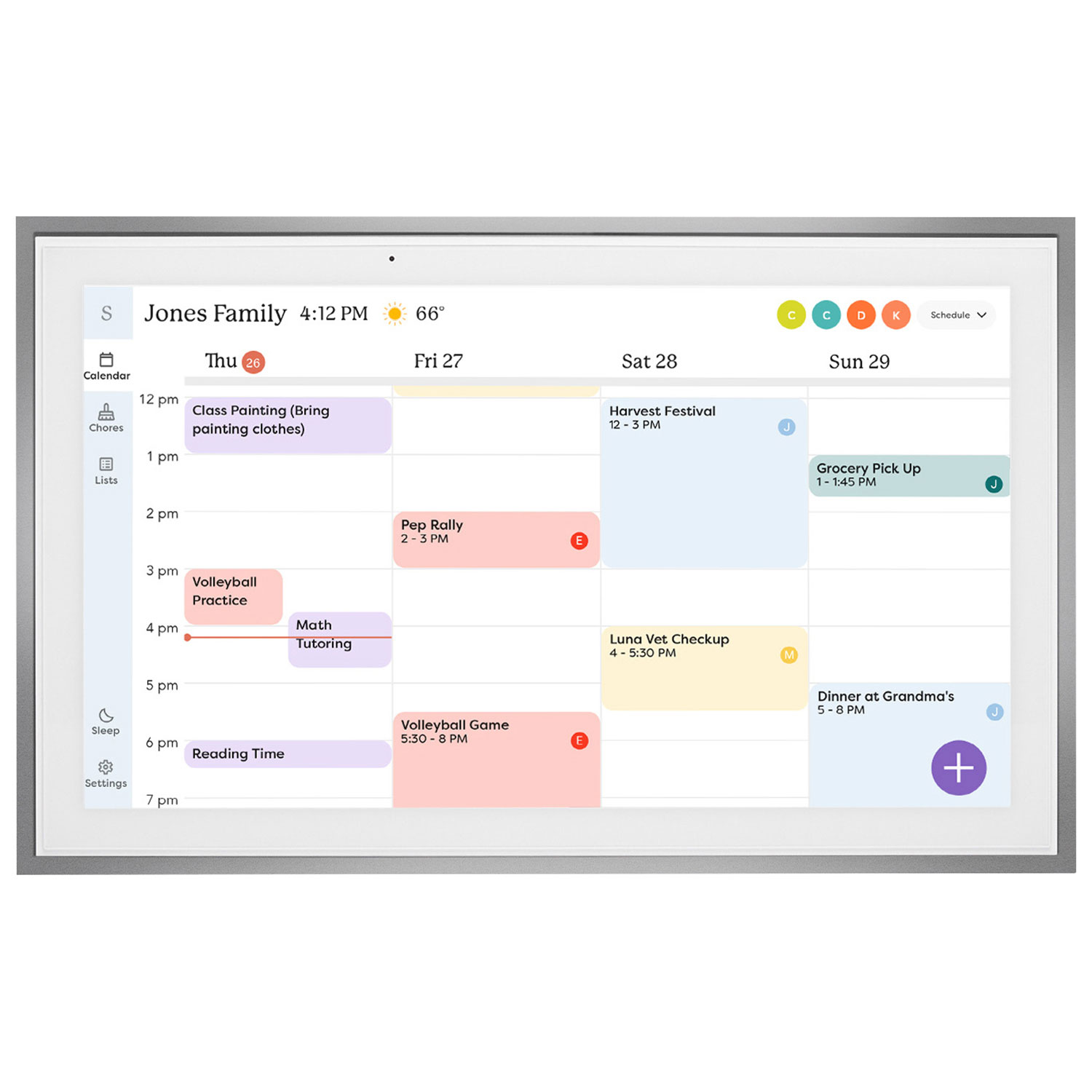 Écran tactile intelligent avec calendrier de 15 po de Skylight - Argenté - Exclusivité Best Buy