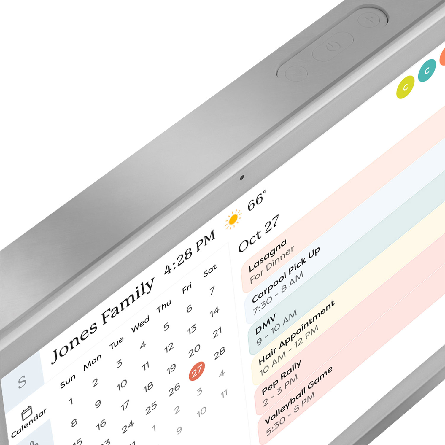 Écran tactile intelligent avec calendrier de 15 po de Skylight - Argenté - Exclusivité Best Buy