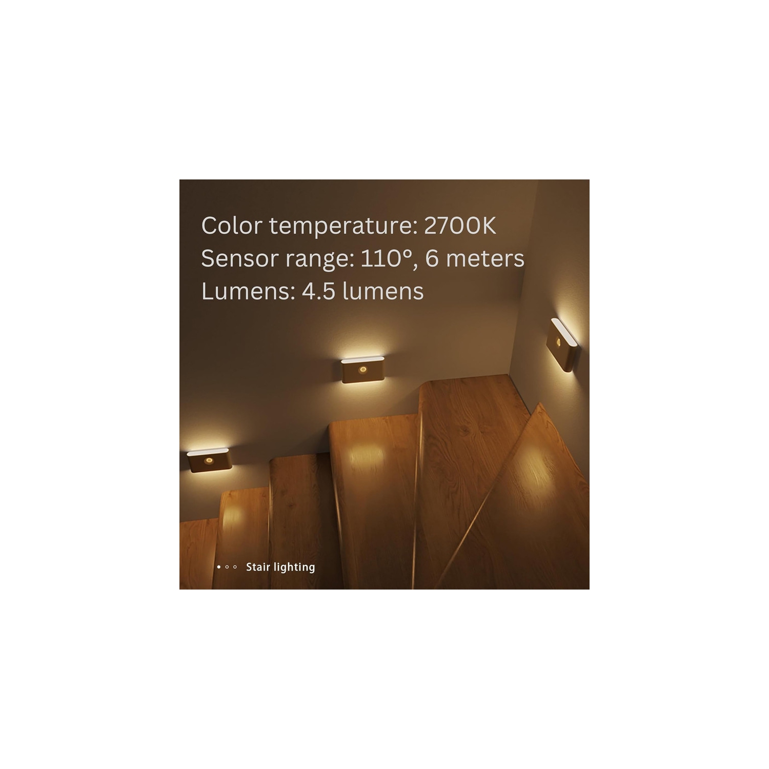 Rechargeable Night Lights with Motion Sensors - [2 Pack] Wireless Stick on Motion Detection Lights with Warm & Soft Glow, Ideal for Bathroom,