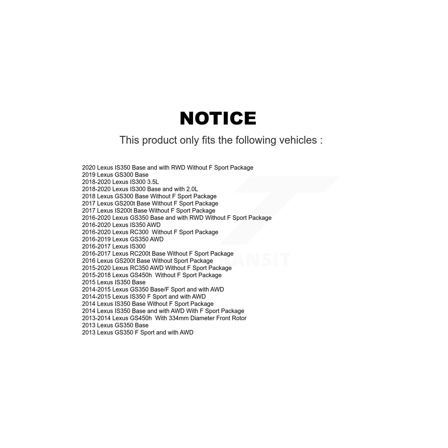 Front Rear Disc Brake Rotor Semi-Metallic Pad Kit For Lexus IS300 IS350 GS350 RC350 KDS-101099