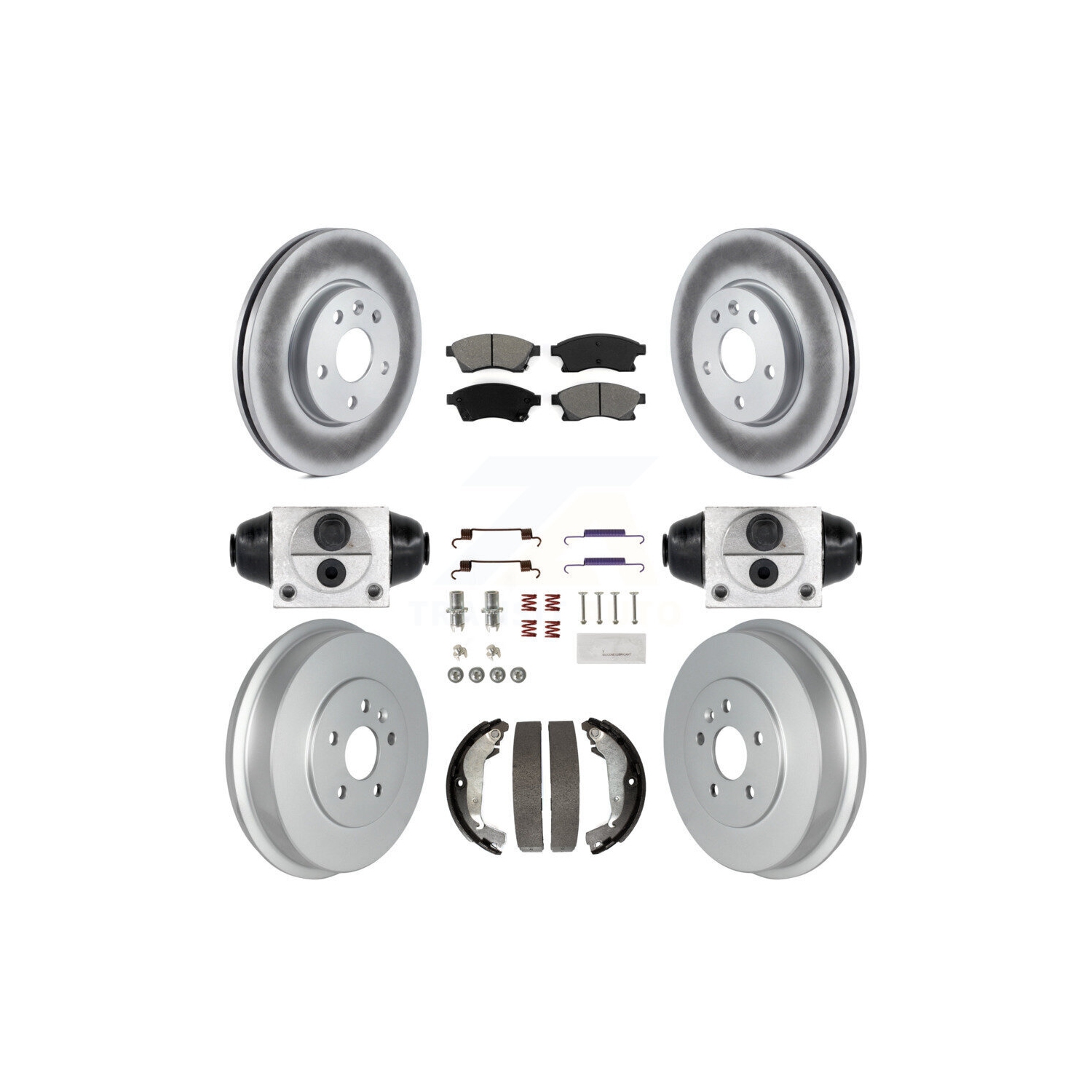 Ensemble tambour à plaquette semi-métallique pour disques de frein arrière pour Chevrolet Cruze Limited KGS-102158