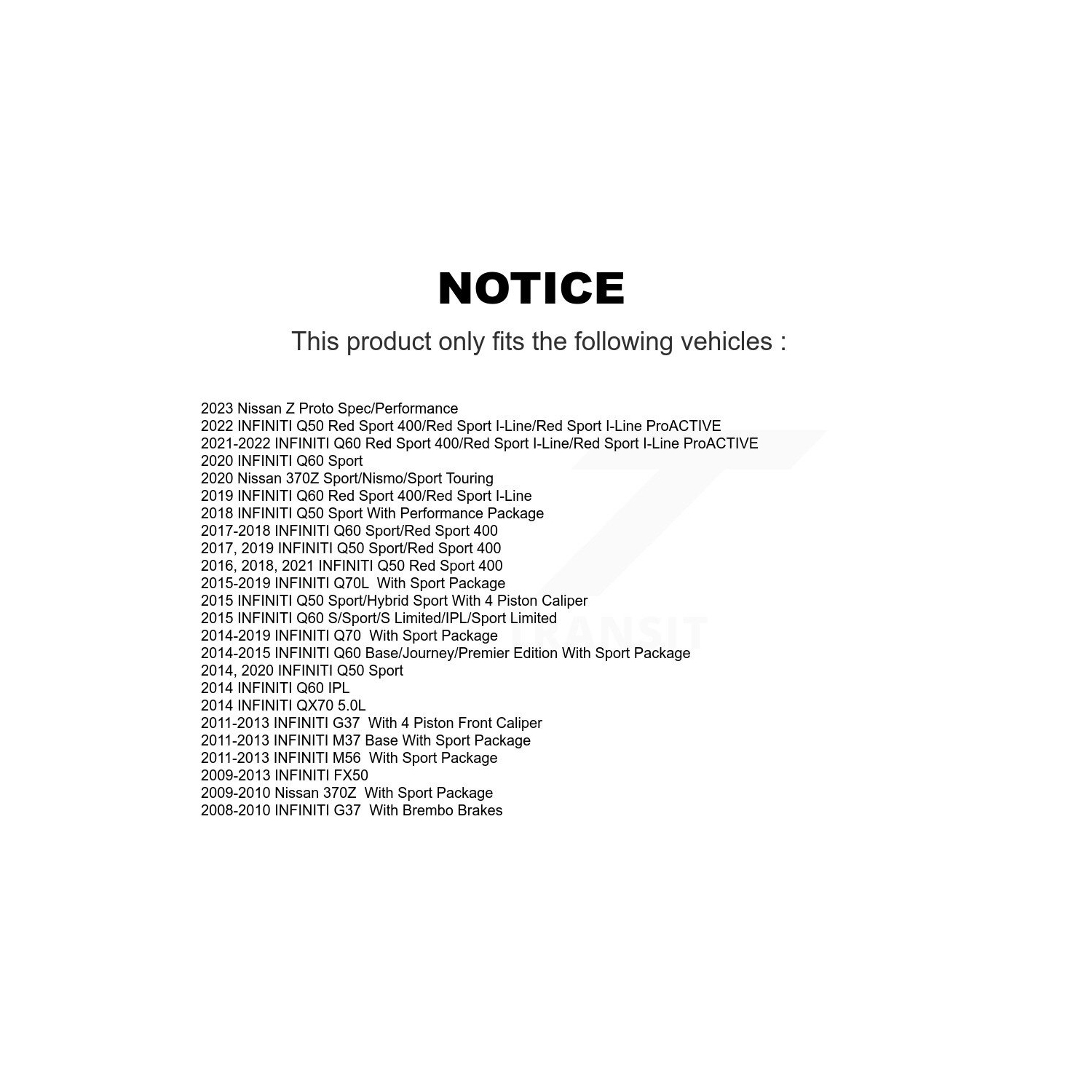 Front Rear Ceramic Disc Brake Pads Kit For INFINITI G37 FX50 KNF-101865