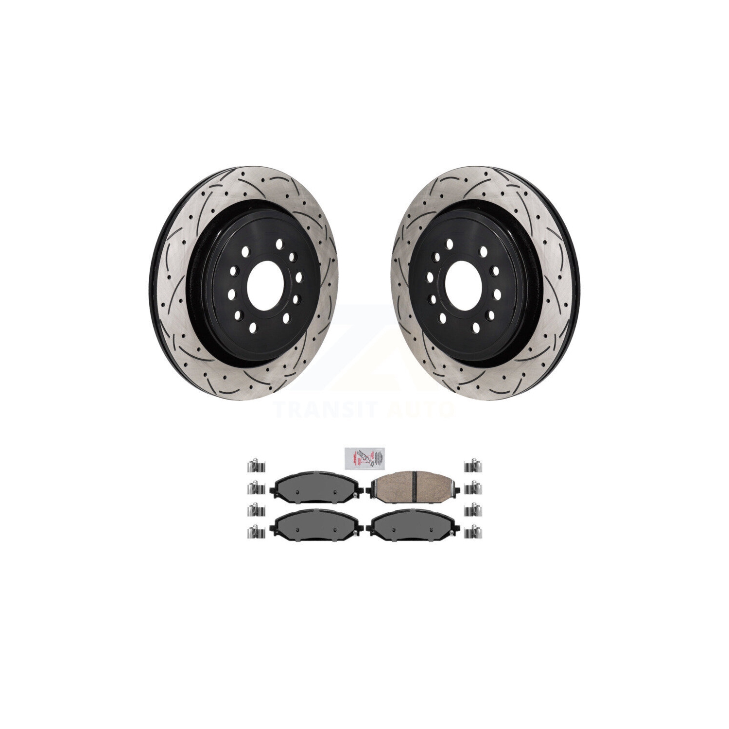 Ensemble de plaquettes en céramique pour disque perforé à revêtement arrière pour disque de frein perforé pour Jeep Grand Wagoneer KDA-103198 2022