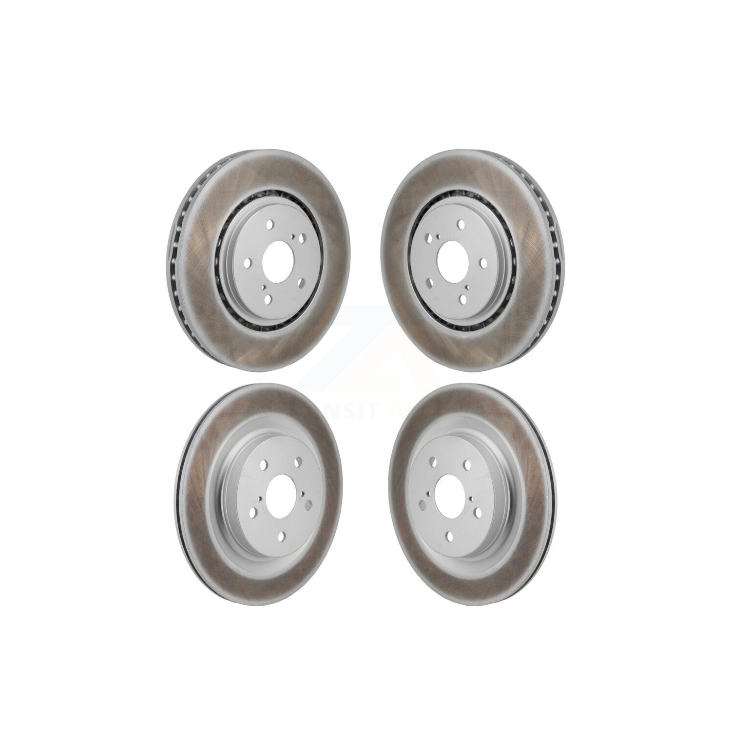 Front Rear Coated Brake Rotors Kit For Toyota Sienna RAV4 Prime bZ4X Subaru Solterra Lexus KG-101943