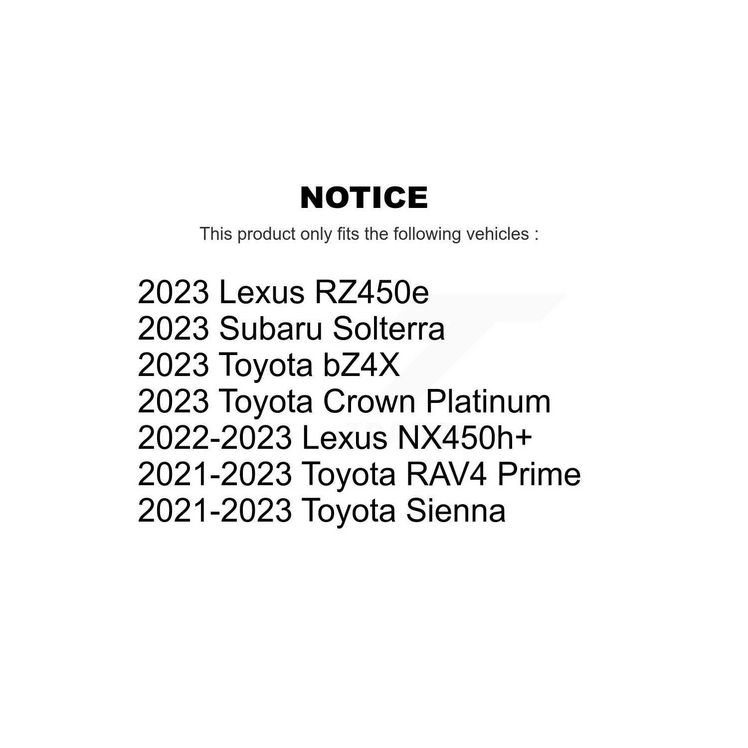 Front Rear Coated Brake Rotors Kit For Toyota Sienna RAV4 Prime bZ4X Subaru Solterra Lexus KG-101943