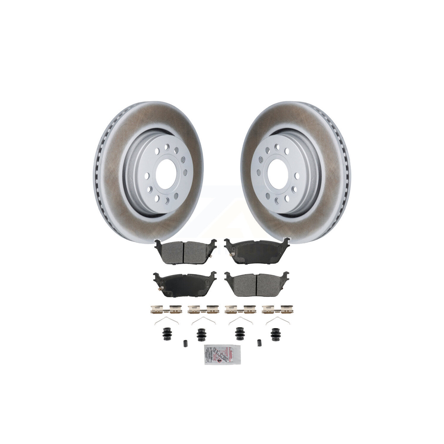 Front Coated Disc Brake Rotors And Semi-Metallic Pads Kit For 2022 Jeep Grand Wagoneer KGA-106249