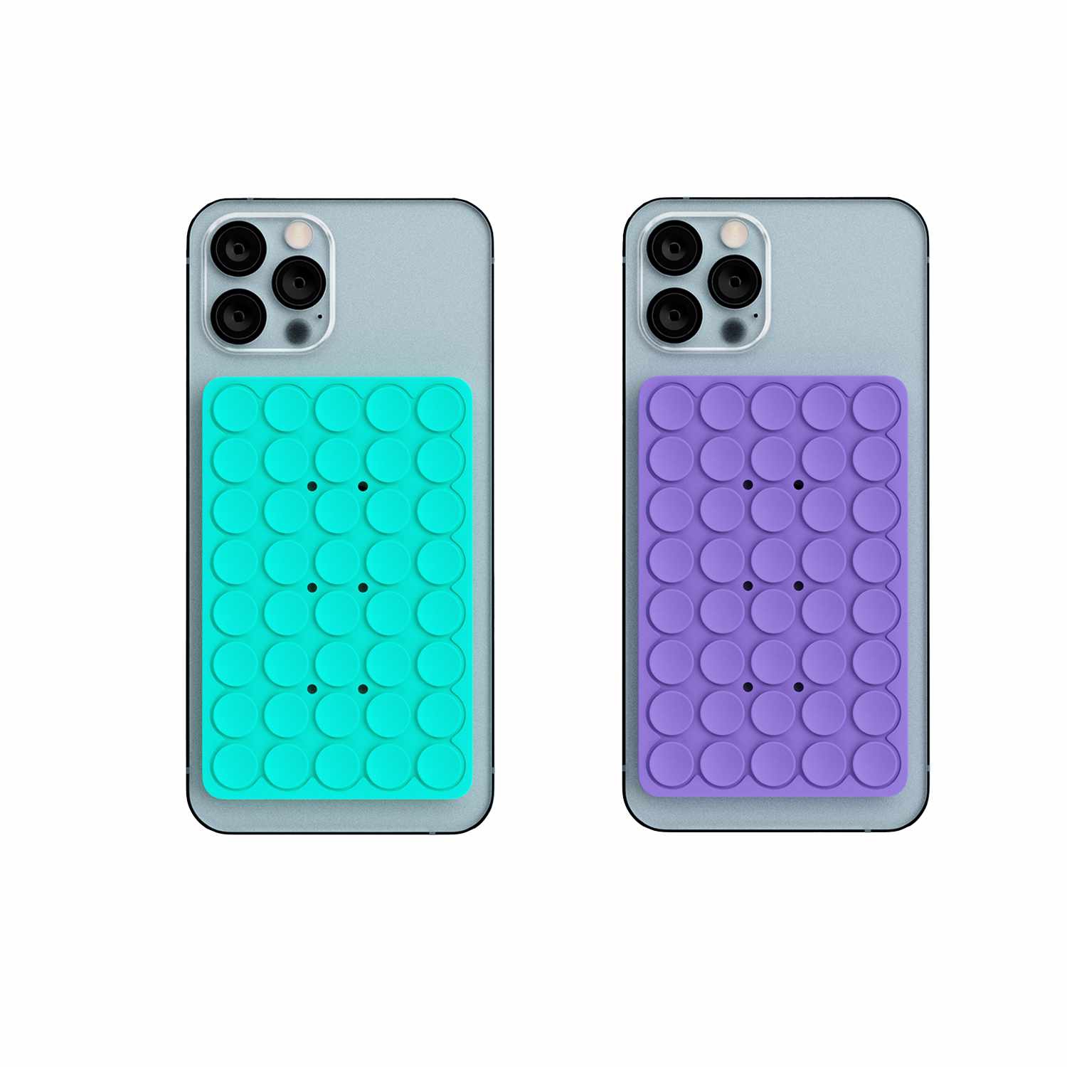 Blu Element PhoneSquid Pack of 2: Purple and Aqua Blue