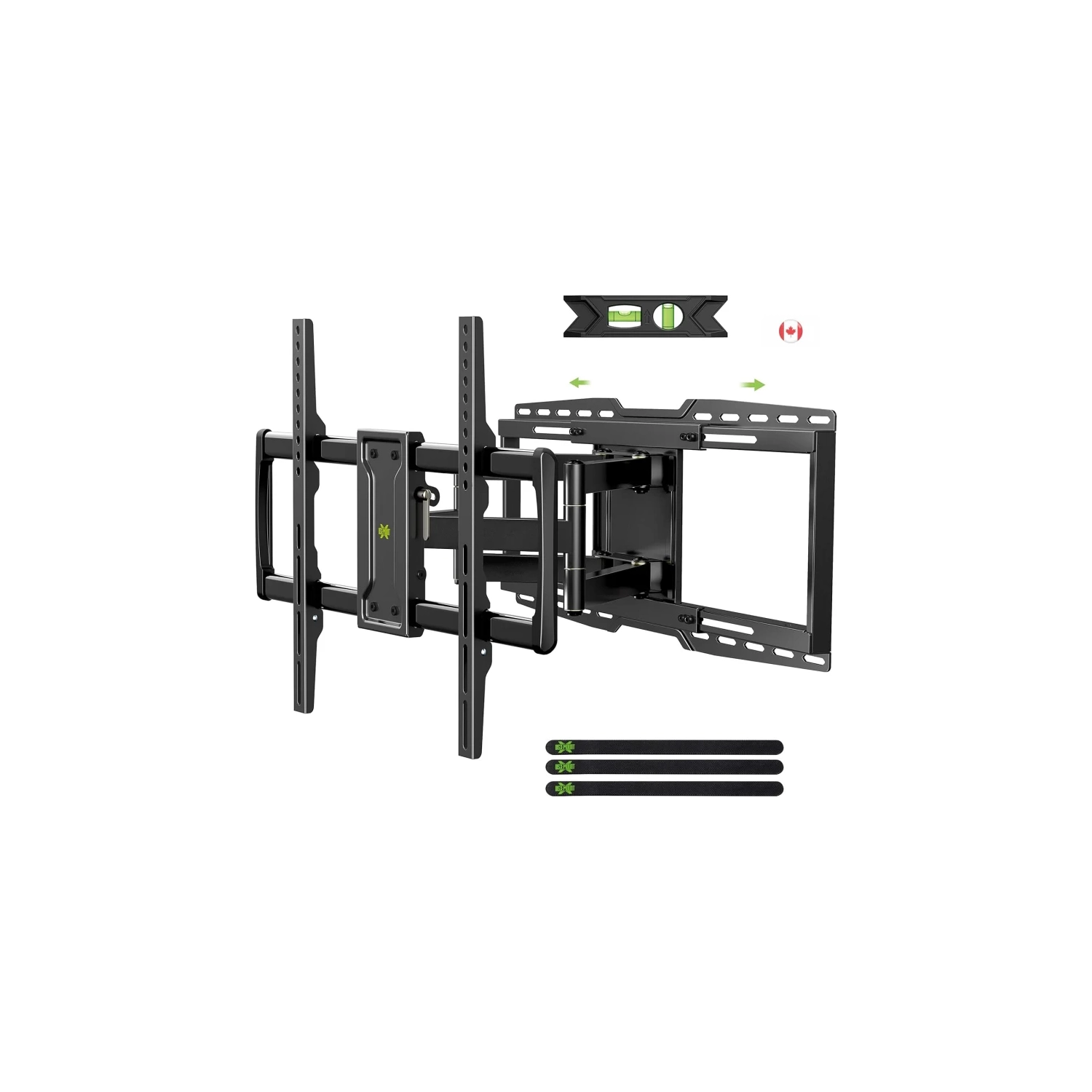Full Motion TV Wall Mount Bracket for 32-90 Inch TVs | Sliding Design, Fits 16-24 Inch Studs, Swivel & Articulating Arms, VESA 600x400mm, Holds 150lbs