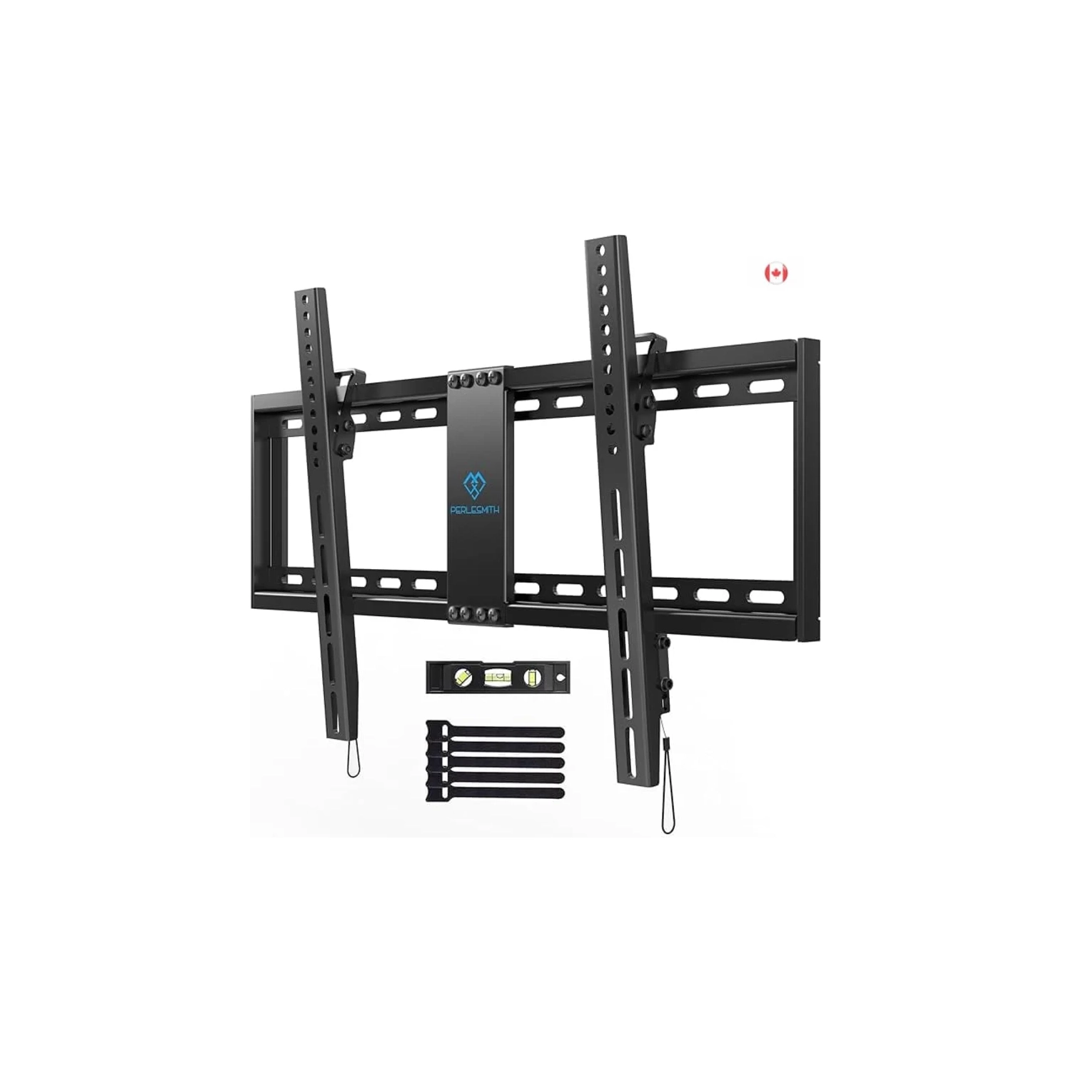 Support mural inclinable pour téléviseurs à écran plat et incurvé de 37-82&nbsp;po | Ultramince, profil bas, montants en bois de 16 à 24&nbsp;po,