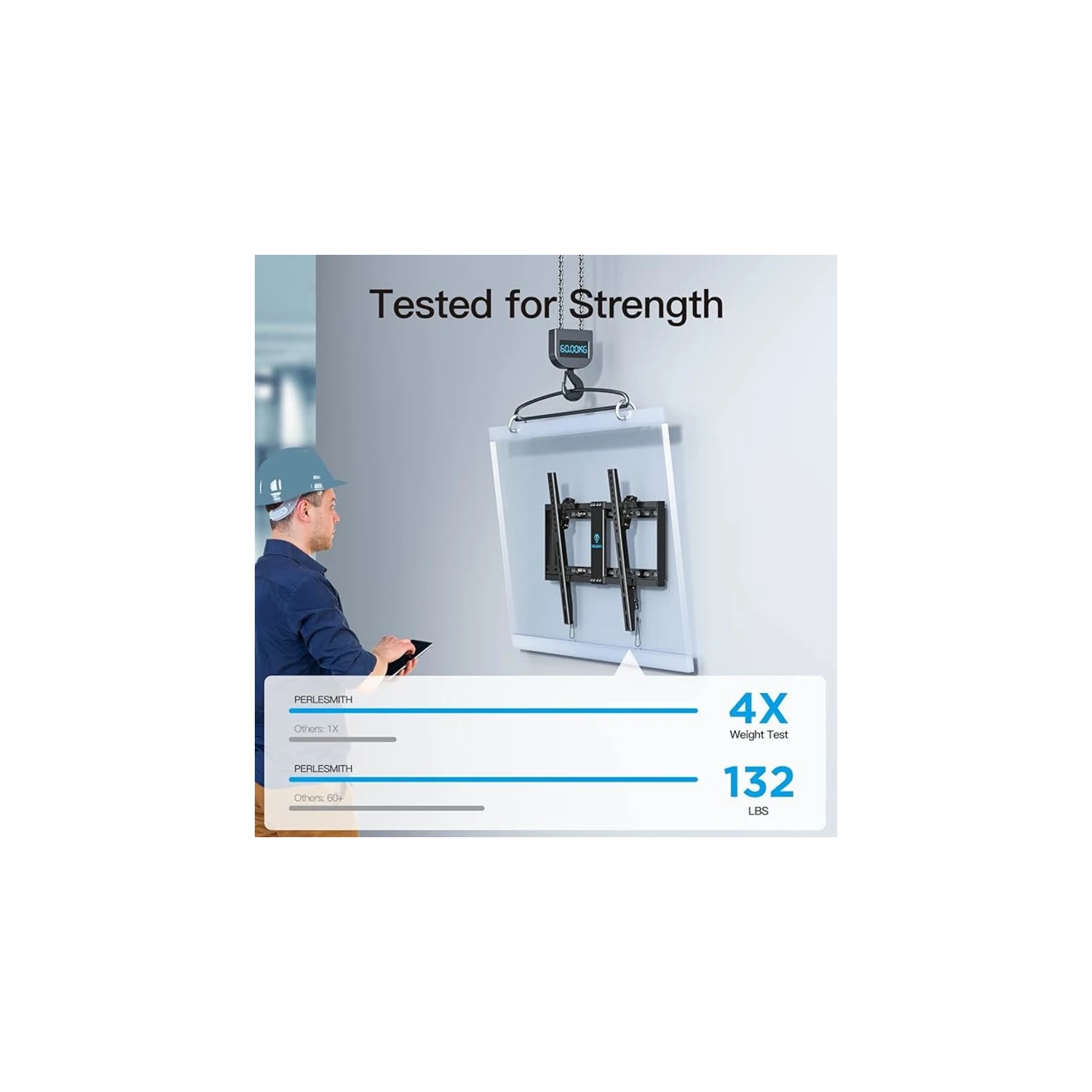 Support mural inclinable pour téléviseurs à écran plat et incurvé de 37-82&nbsp;po | Ultramince, profil bas, montants en bois de 16 à 24&nbsp;po,