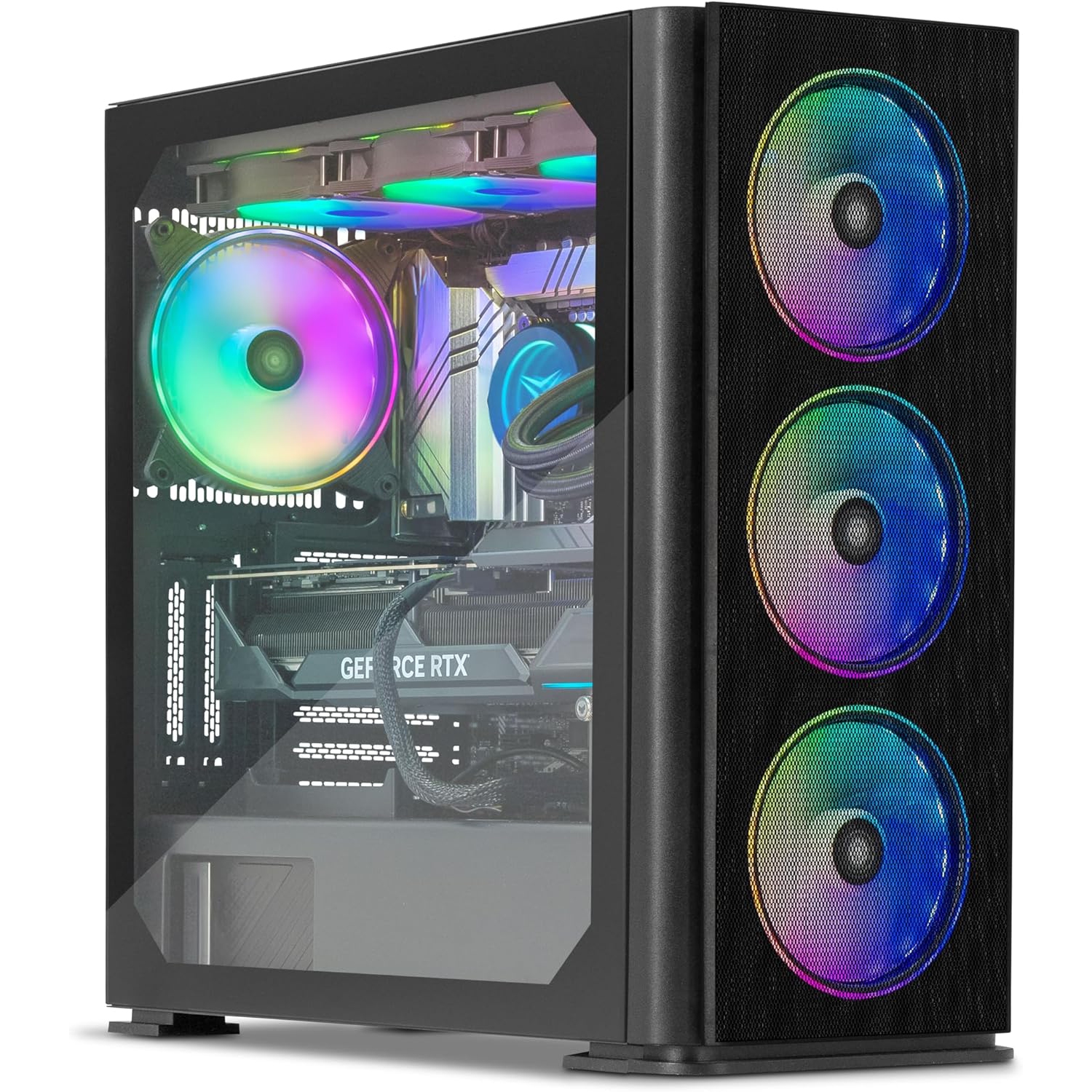 YEYIAN Gaming PC Intel 15th Gen Core Ultra 9 285K, RTX 4080 Super 16GB Odachi Desktop Computer, 32GB DDR5 6000, 2TB SSD + 6TB HDD, AIO 360mm Liquid Cooled, Pre Built AI PC Tower Wi