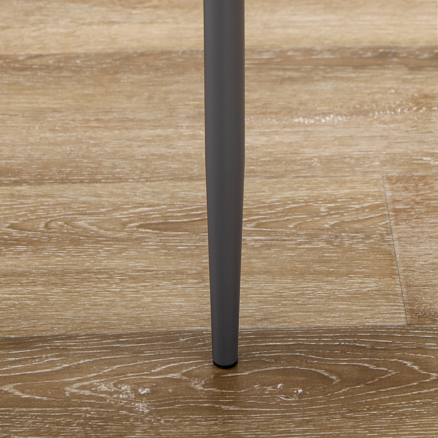 HOMCOM Dining Table Set for 2, 3-Piece Rectangular Glass Kitchen Table and Chairs with Metal Frame and Faux Leather Upholstery for Dining Room,