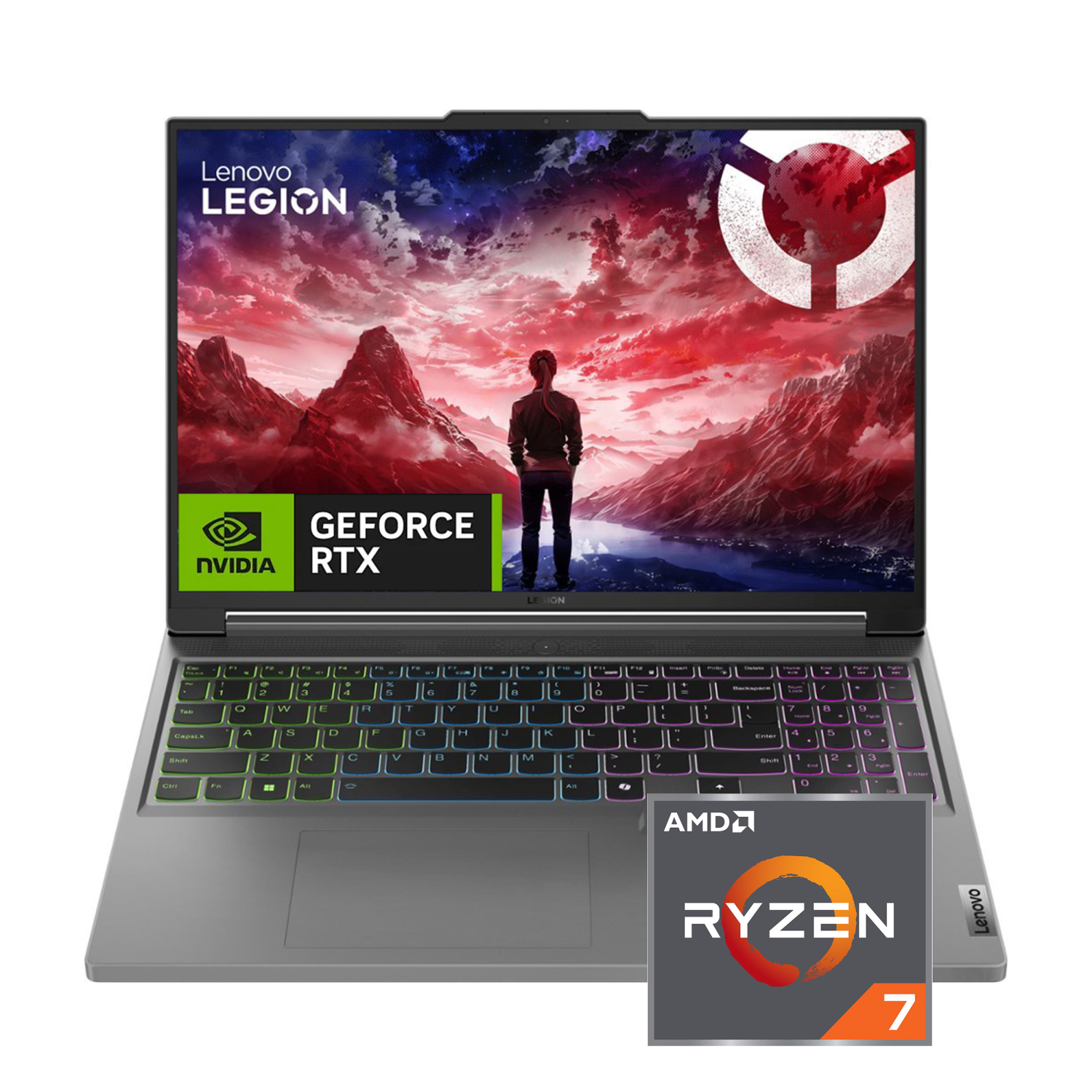 Lenovo Legion Slim 5 16" 165Hz WQXGA Gaming Laptop -Gray（AMD Ryzen 7-7735HS/ GeForce RTX 4070 8GB/ 1TB SSD/16GB DDR5/Win 11)