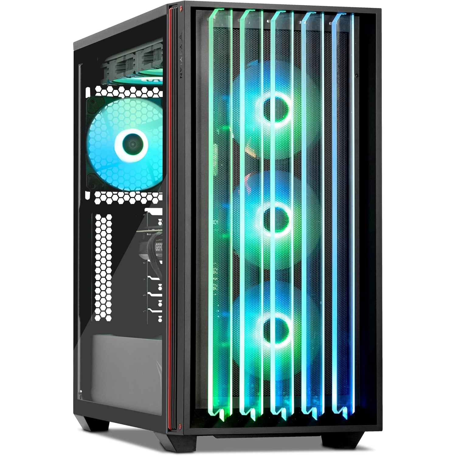 YEYIAN Intel 15th Gen Core Ultra 9 285K, RTX 4070 Super 16GB Prebuilt Gaming PC, 32GB DDR5 6000, 2TB SSD, Mirage S VR & AI Ready Desktop Computer, AIO 360mm Liquid Cooled PC Tower,