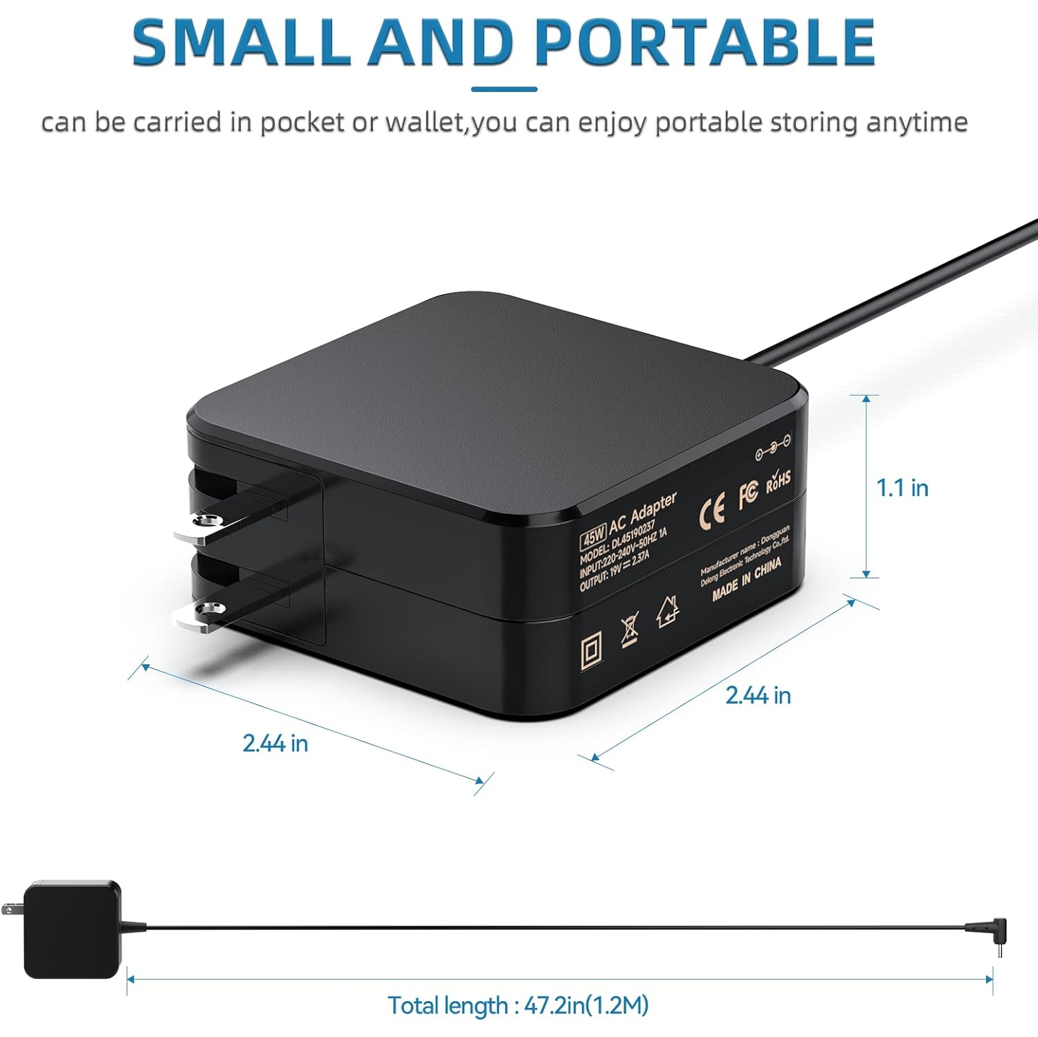 Chargeur 33&nbsp;W de 45&nbsp;W pour portable X512ja X512f X512d X515 X515ja X515ja 515&nbsp;m X540u X541 X541u X509j X510u X510qa X510ua 553&nbsp;m