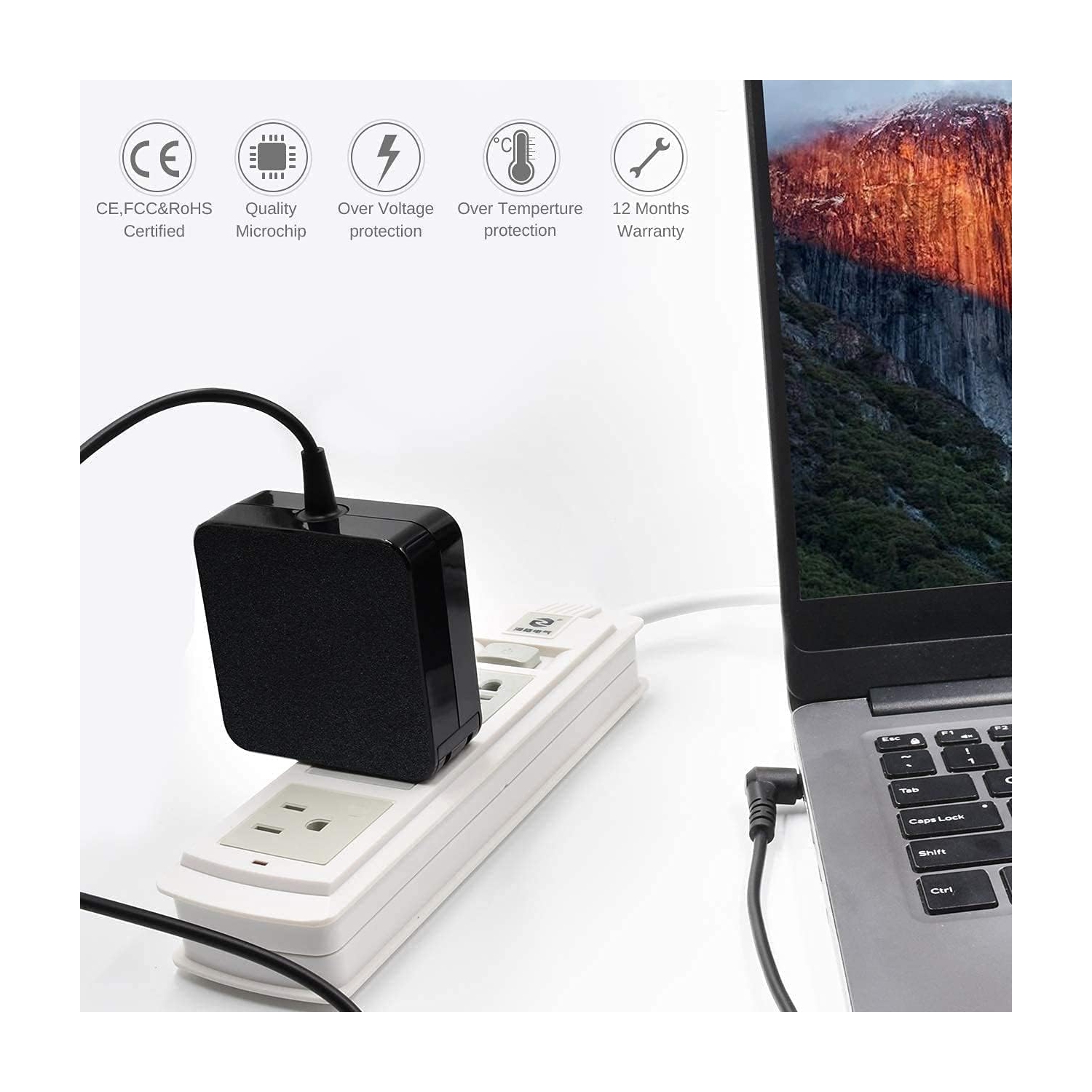 ［4.0 * 1.7 MM］65&nbsp;W Chargeur adaptateur 3,25&nbsp;A 20&nbsp;V pour Lenovo IdeaPad 100S,110,120,120S,130,510,510,530,310S,320,330S,S145