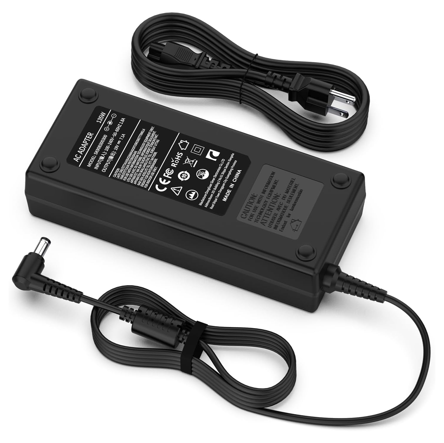 19V 7.1A 135W Laptop Charger Adapter for Acer Nitro 5 7 Predator Helios 300 - AN515-41 AN515-43 AN515-51 AN515-52 A515-53 AN515-54 AN515-55-53AG AN515-44-R99Q AN517-51 N18C3 Adapte