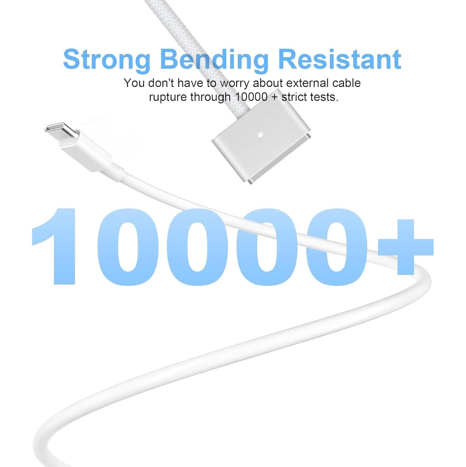 140W USB-C Power Adapter + USB-C to Magnetic 3 Cable, Compatible with Mac Book Pro/Air 2021-2023(M1,M2,M3 14-16inch)- Nylon Braided 6.6 Ft