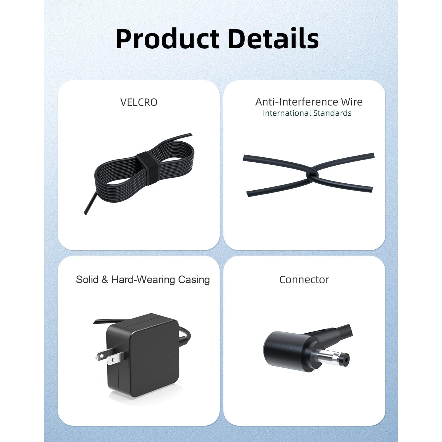 UL Listed 7.5Ft AC Adapter Charger Compatible with Asus Zenbook 14 UM431D UM431 UM431DA UX305F UX305FA UX305L UX305LA UX305C UX305CA UX305U UX305UA
