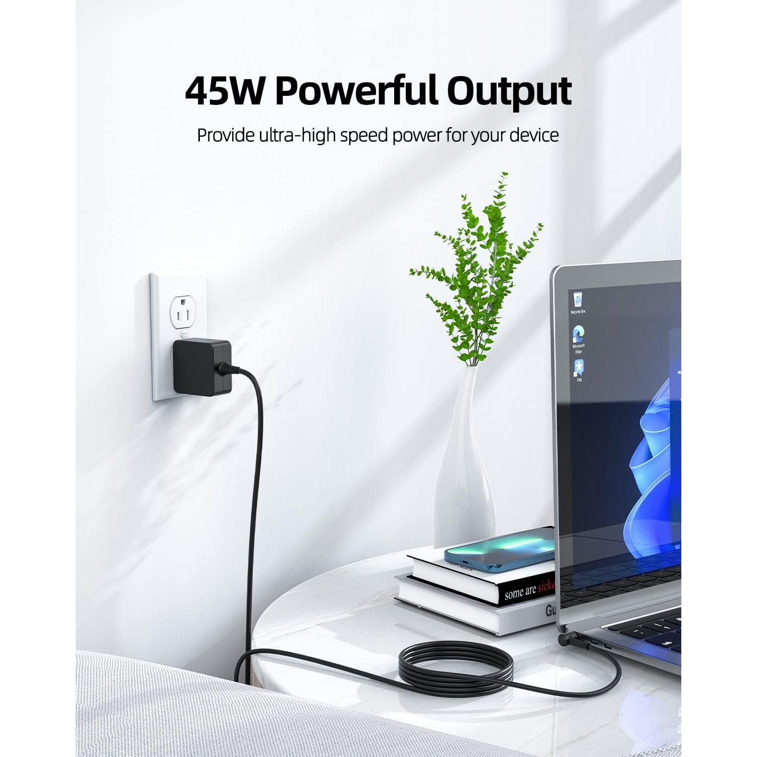 UL Listed 7.5Ft AC Adapter Charger Compatible with Asus Zenbook 14 UM431D UM431 UM431DA UX305F UX305FA UX305L UX305LA UX305C UX305CA UX305U UX305UA