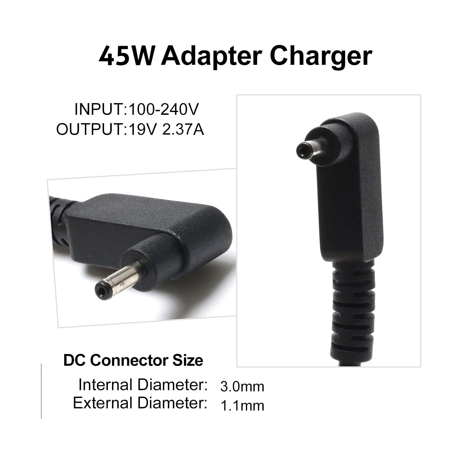 Laptop Charger for Acer Aspire 5 A515-55 A515-56 A515-46 A515-54 A515-54G A515-55 A517-52: A515-55-588C 55-56UK A515-56-76J; A514-54-501z