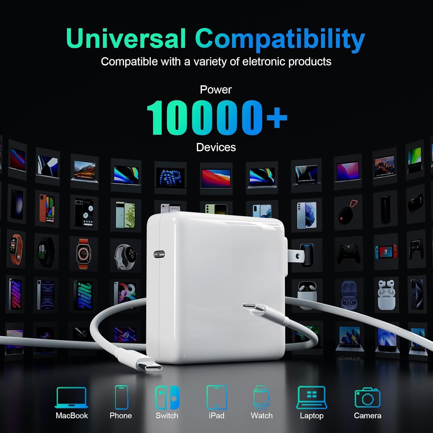 MacBook Pro Charger 118W USB C Power Adapter for MacBook Pro Air 13 14 15 16 Inch Mac Book Retina M3 M2 M1 2023 2022 2021 2020 2019 2018 2017 Fast