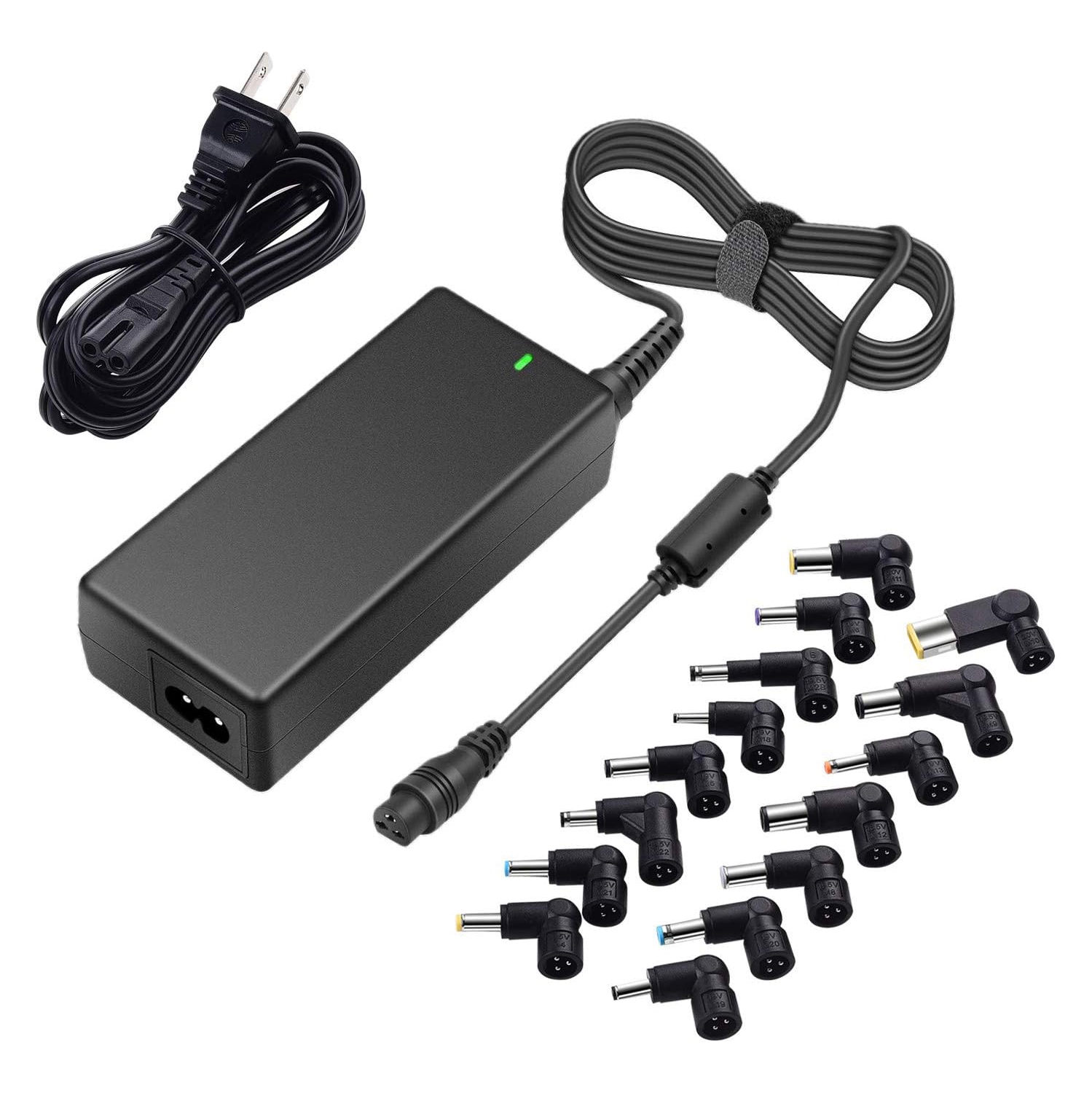 65W 45W Universal Laptop Charger AC Power Adapter 18.5V 19V 19.5V 20V Replacement for HP Dell Lenovo Acer ASUS Toshiba Samsung Sony Fujitsu Notebook Ultrabook Supply Cord