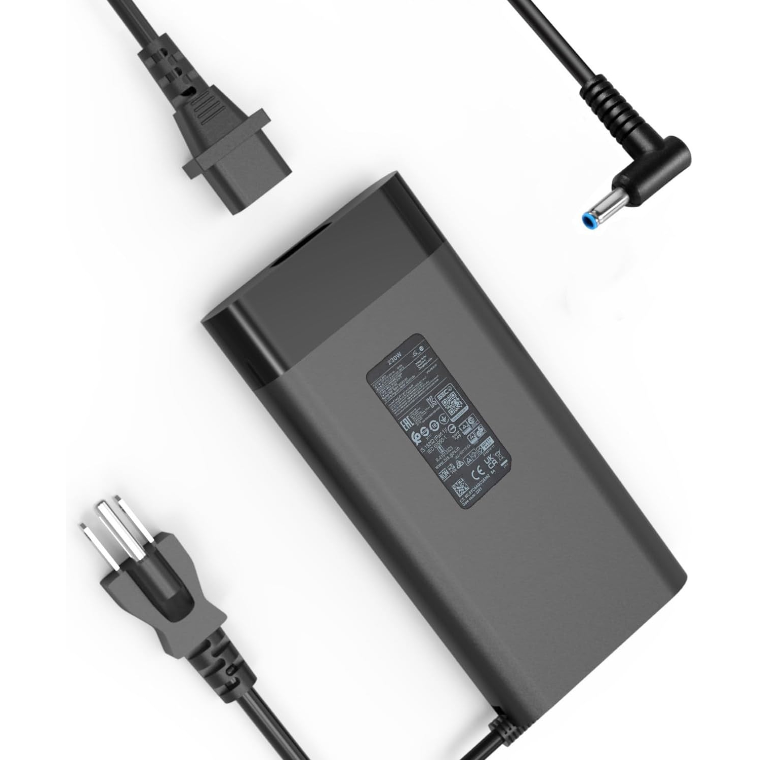 Chargeur c.a. mince de 230&nbsp;W pour portable OMEN 15 16 15-en1013dx 15-ek1013dx 16-b1797nr 16-b1085nr 16-b0005dx 16-b0013dx 16-c0002dx 16-c0012dx