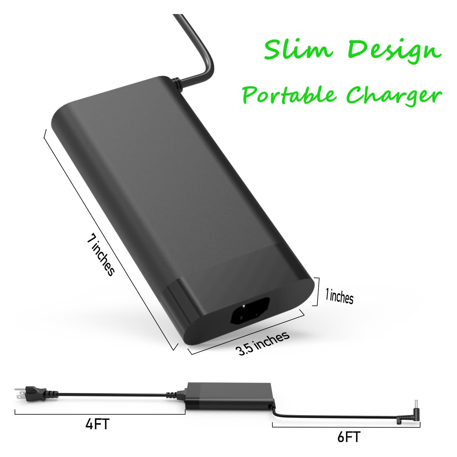 Chargeur c.a. mince de 230&nbsp;W pour portable OMEN 15 16 15-en1013dx 15-ek1013dx 16-b1797nr 16-b1085nr 16-b0005dx 16-b0013dx 16-c0002dx 16-c0012dx