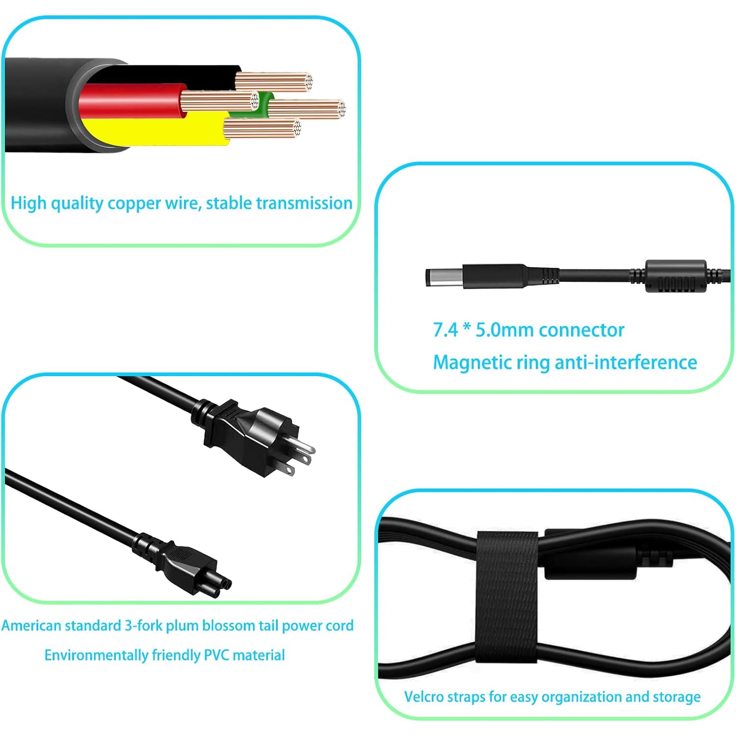 180W AC Adapter Fit for Dell Alienware 13 15 17 R1 R2 R3 R4,Dell Gaming Laptop G3 G5 15 17/ G7 7588/ G7 7590 7790/ G3 3579 3779/G5 5587