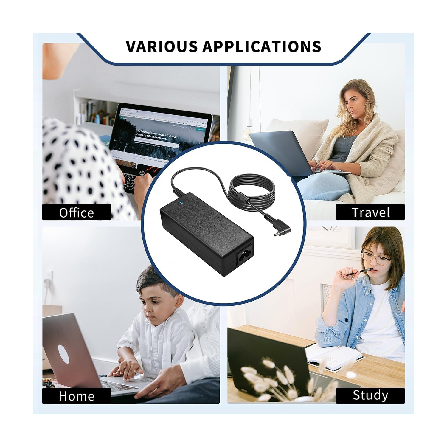 Chargeur portable pour Acer Aspire 5 A515-55 A515-56 A515-46 A515-43 A517-52 A515-54 A515-55T A515-56T A115-31 A514-52 A515-55G A515-55T SA5-271