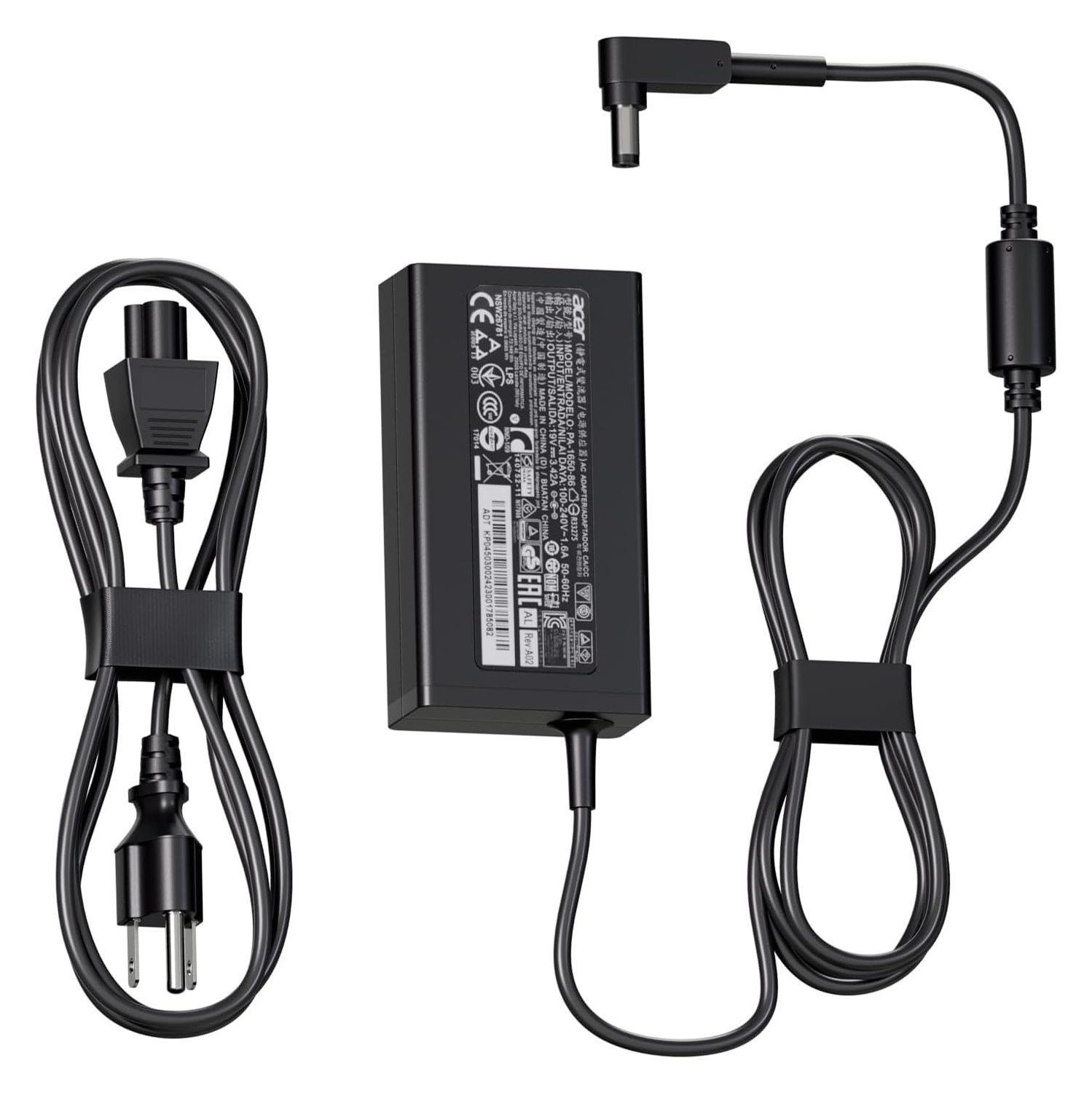 5.5mm 65W Laptop Charger Fit for Acer Aspire 5 3A315-56 A315-53 A315-51 A315-41 A315-32 A515-43 A515-51 E1 E3 E5 ES1 V3 V5 E1-431 E3-111 E5-575 PA-1650-86 Adapter Power Supply Cord