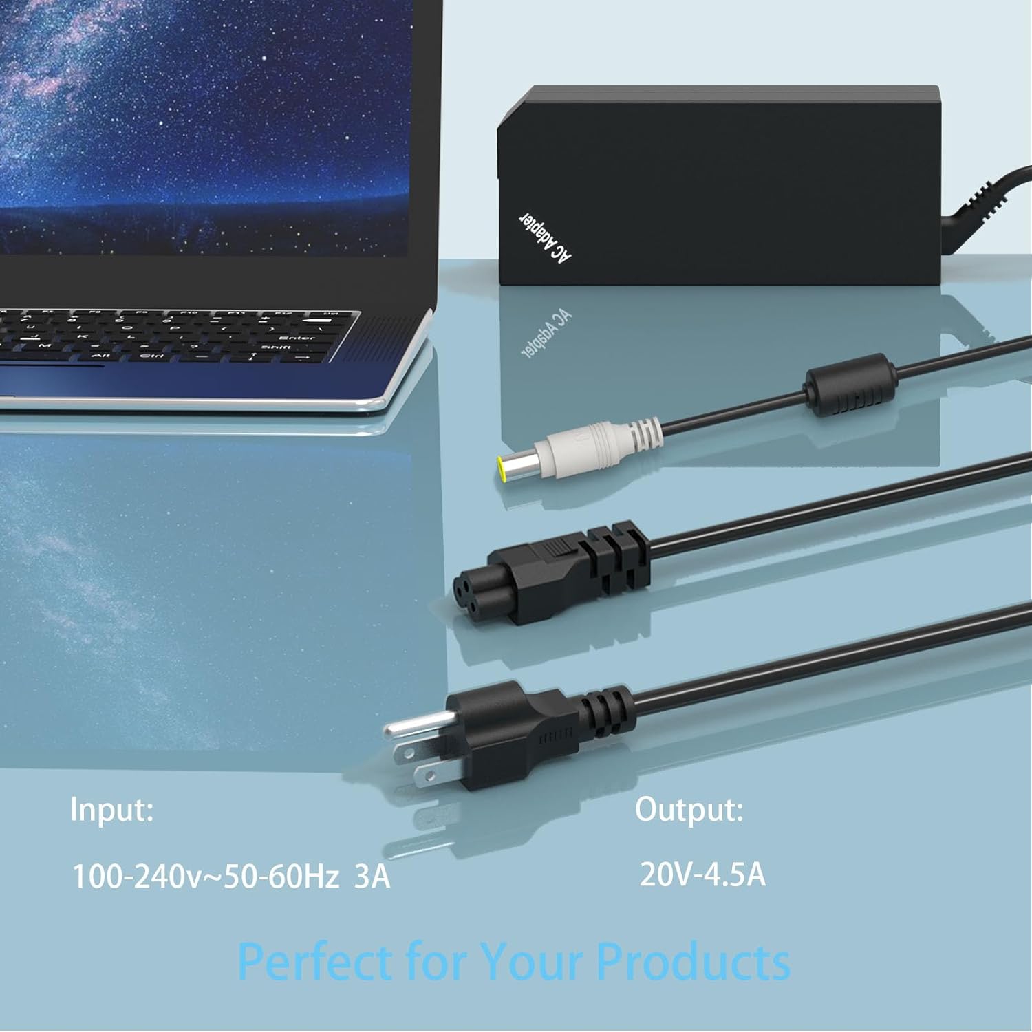 90W 20V 4.5A Laptop Charger Adapter for Lenovo Thinkpad T60 T61 T400 T410 T420 T430 T500 T510 T520 T530 X60 Z60 X120e X130e X200 X201 X220 X230 X61