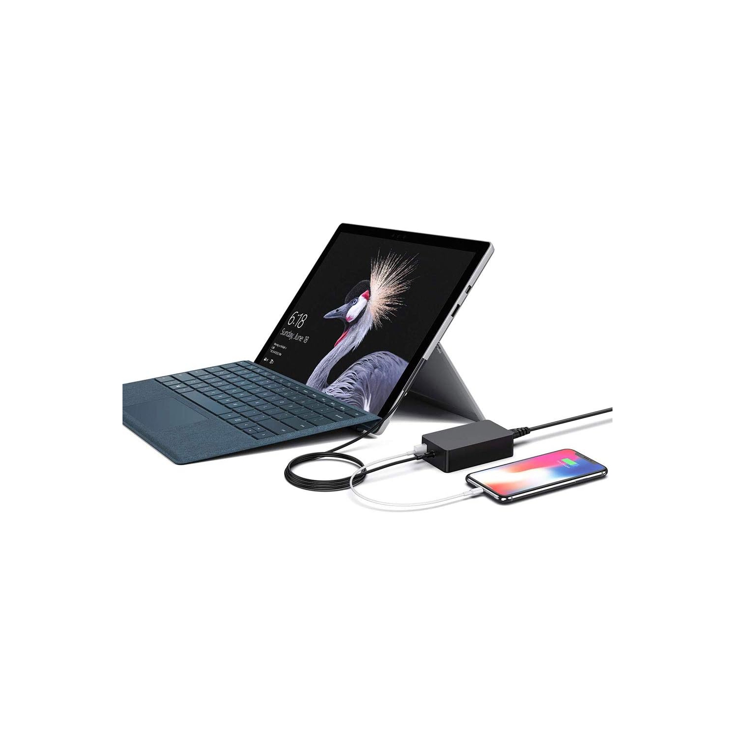 Surface Pro Charger, 65W 15V 4A Power Supply AC Adapter Charger for Microsoft Surface Pro 3/4/5/6/7/8/9/X, Surface Laptop 3/2/1, Surface Book,