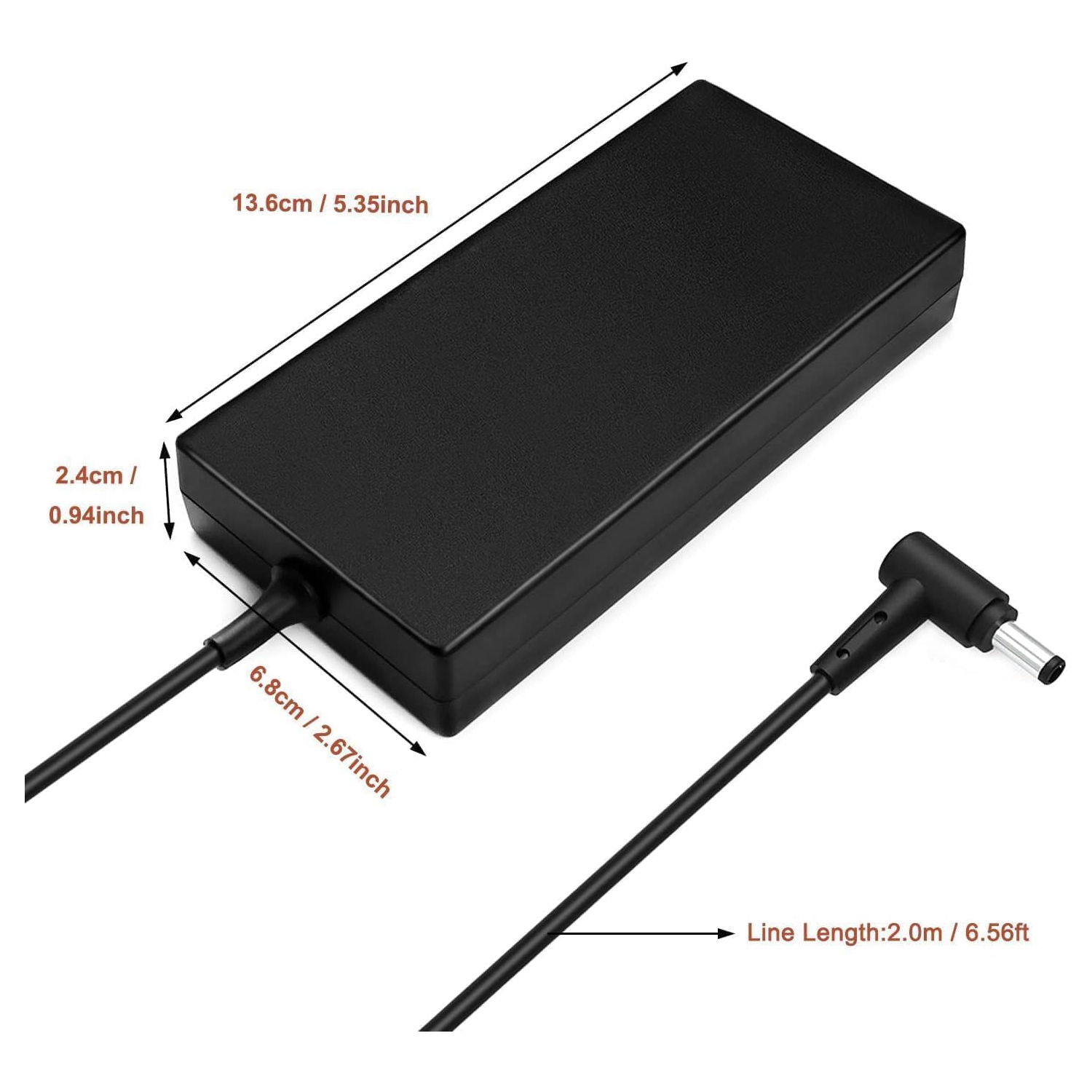 120W Laptop Charger for MSI GE60 GE70 GF63 GP62 GV15 Thin 10SC 11UC MS-16R5 MS-16R7 A12-120P1A A15-120P1A ADP-120MH D adp-120vh d a17-120p2a Chicony