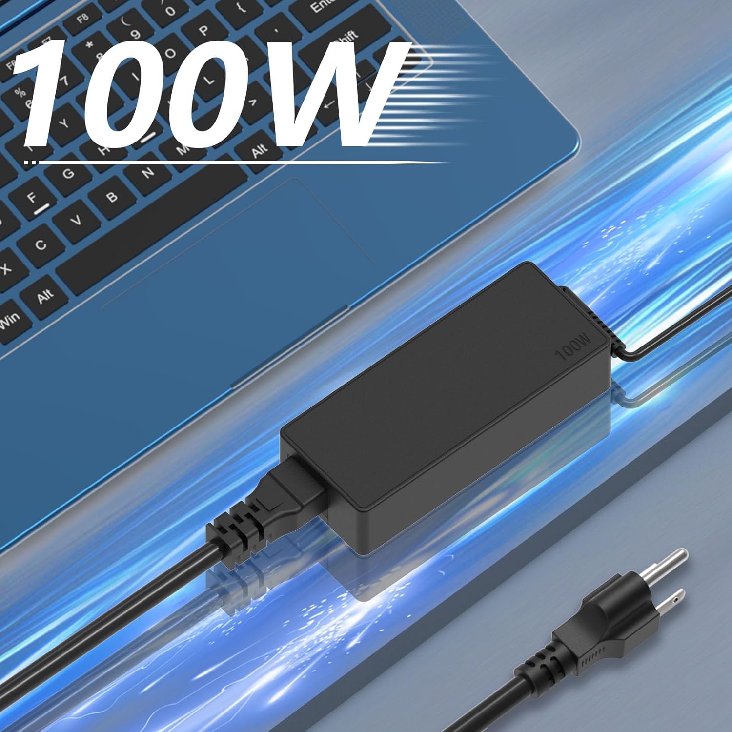 100W 90W USB-C Charger Laptop Adapter for Mac Book, Thinkpad Carbon x1 5th 6th, HP Chromebook, Dell Latitude, Asus Rog Zephyrus Strix, Acer, Type-C