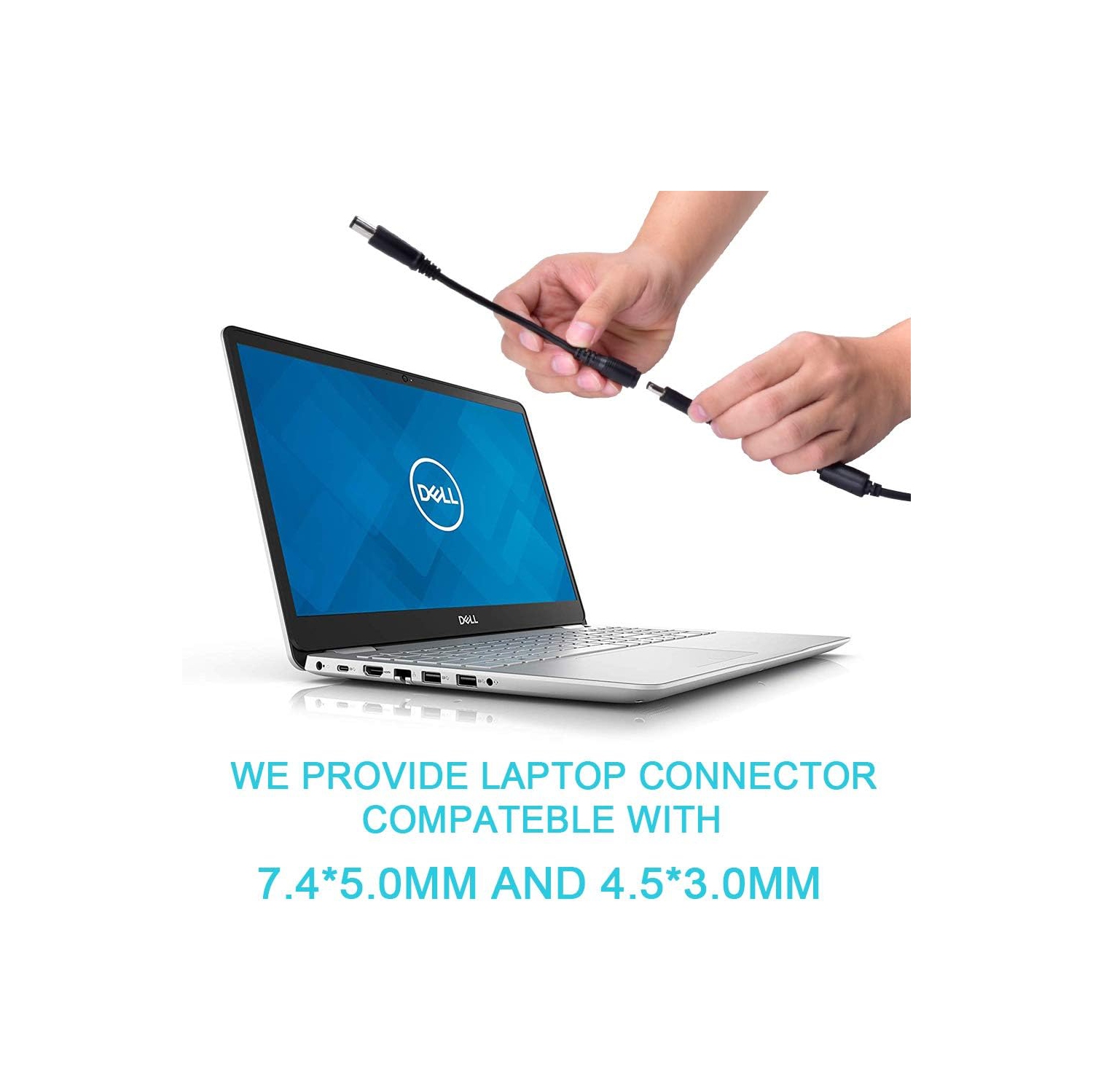 Charger for Dell Computer Inspiron XPS Laptop 65W 45W Power Supply AC Adapter for Dell-Inspiron 15-3000 15-5000 15-7000 11-3000 13-5000 13-7000